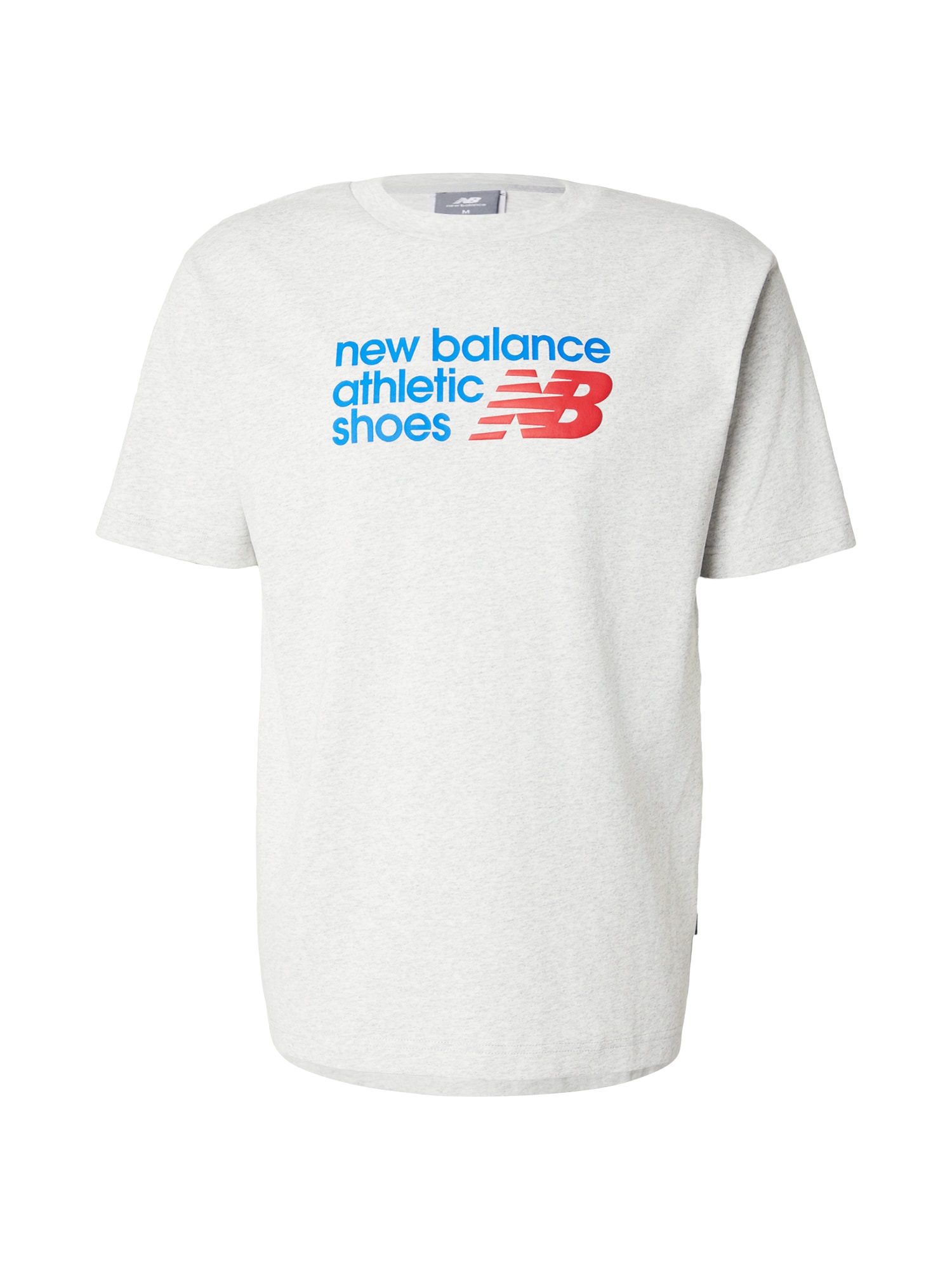 new balance Tricou albastru / gri deschis / roșu cireș