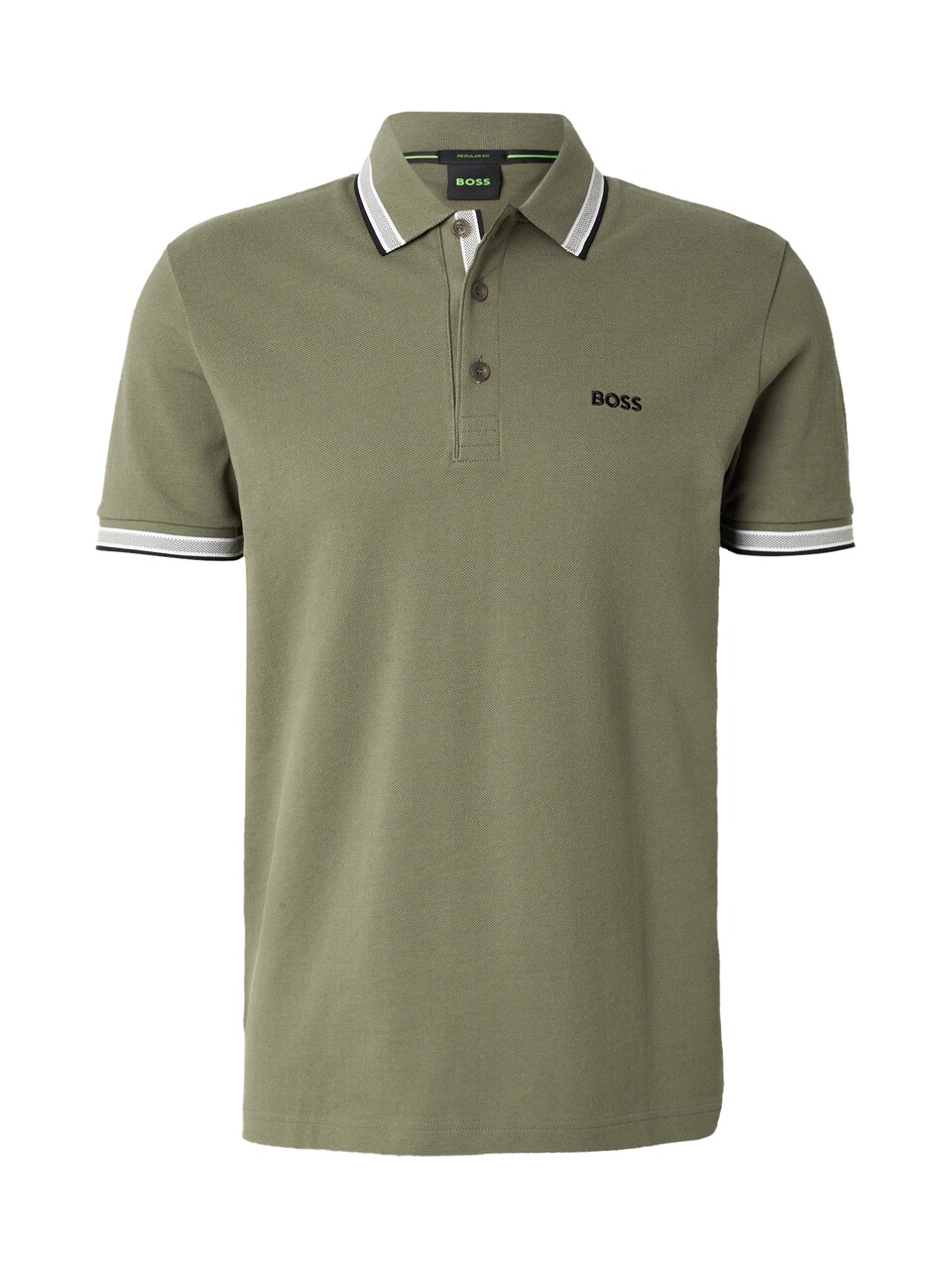 T-shirt 'Paddy' khaki / svart