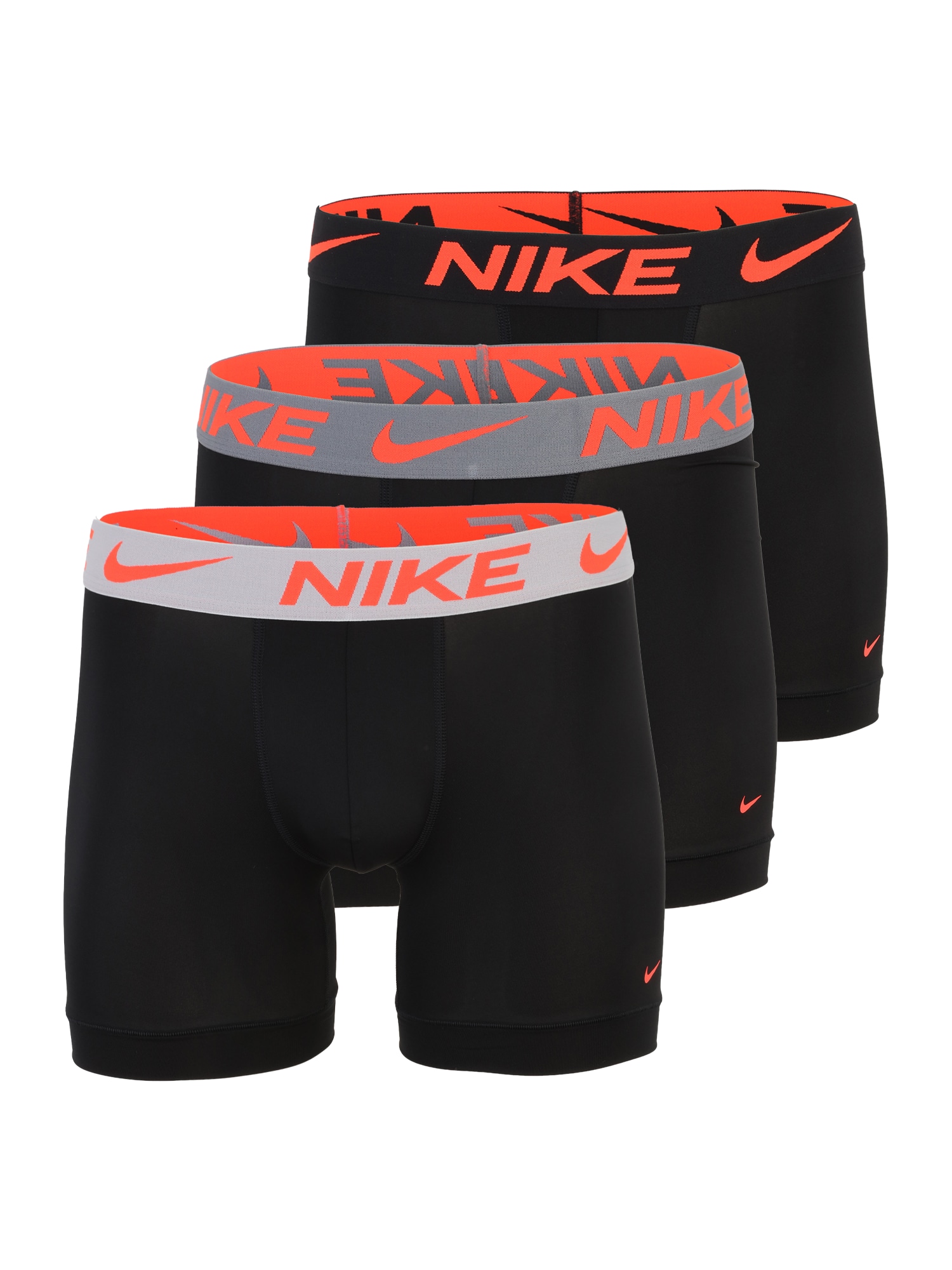 NIKE Underwear Boxerky 'Essential'  sivá / svetlosivá / červená / čierna
