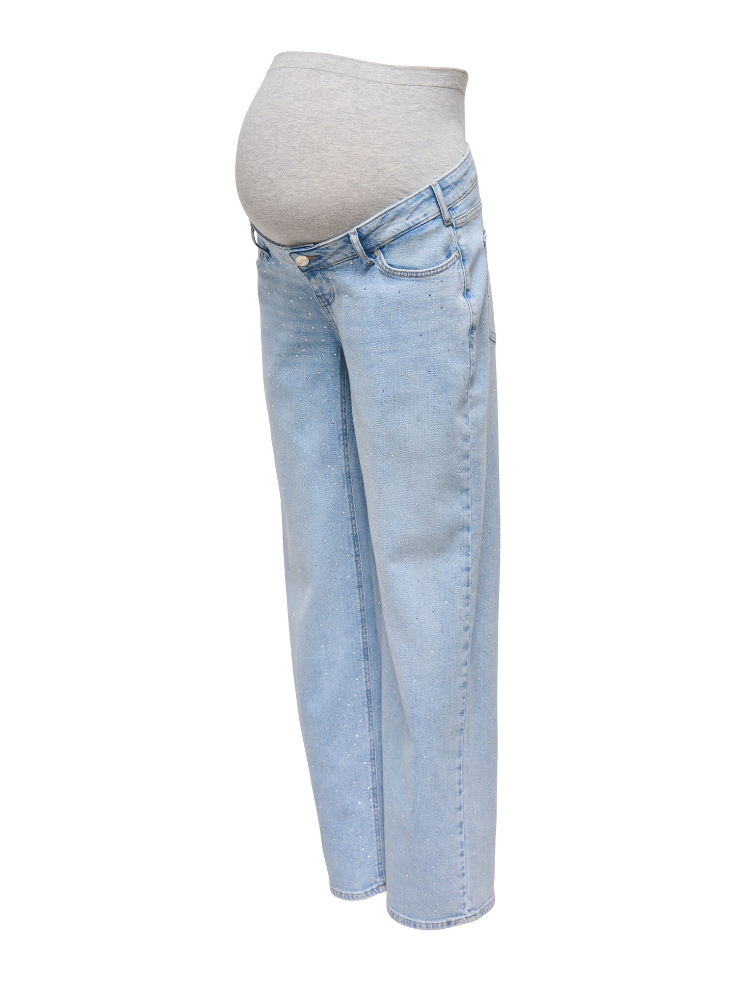 Only Maternity Jeans OLMCOBAIN  albastru denim / gri amestecat