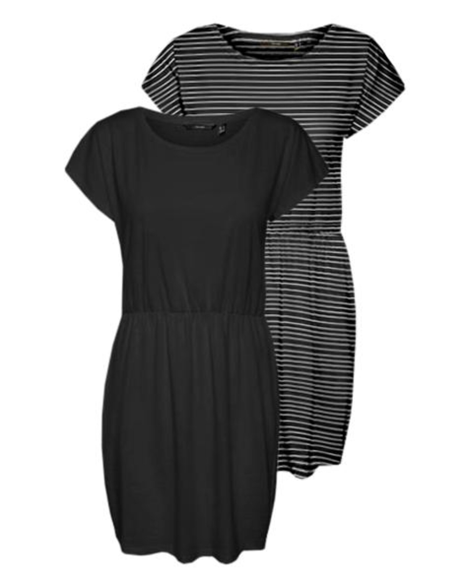 VERO MODA Rochie LUNA  gri deschis / negru