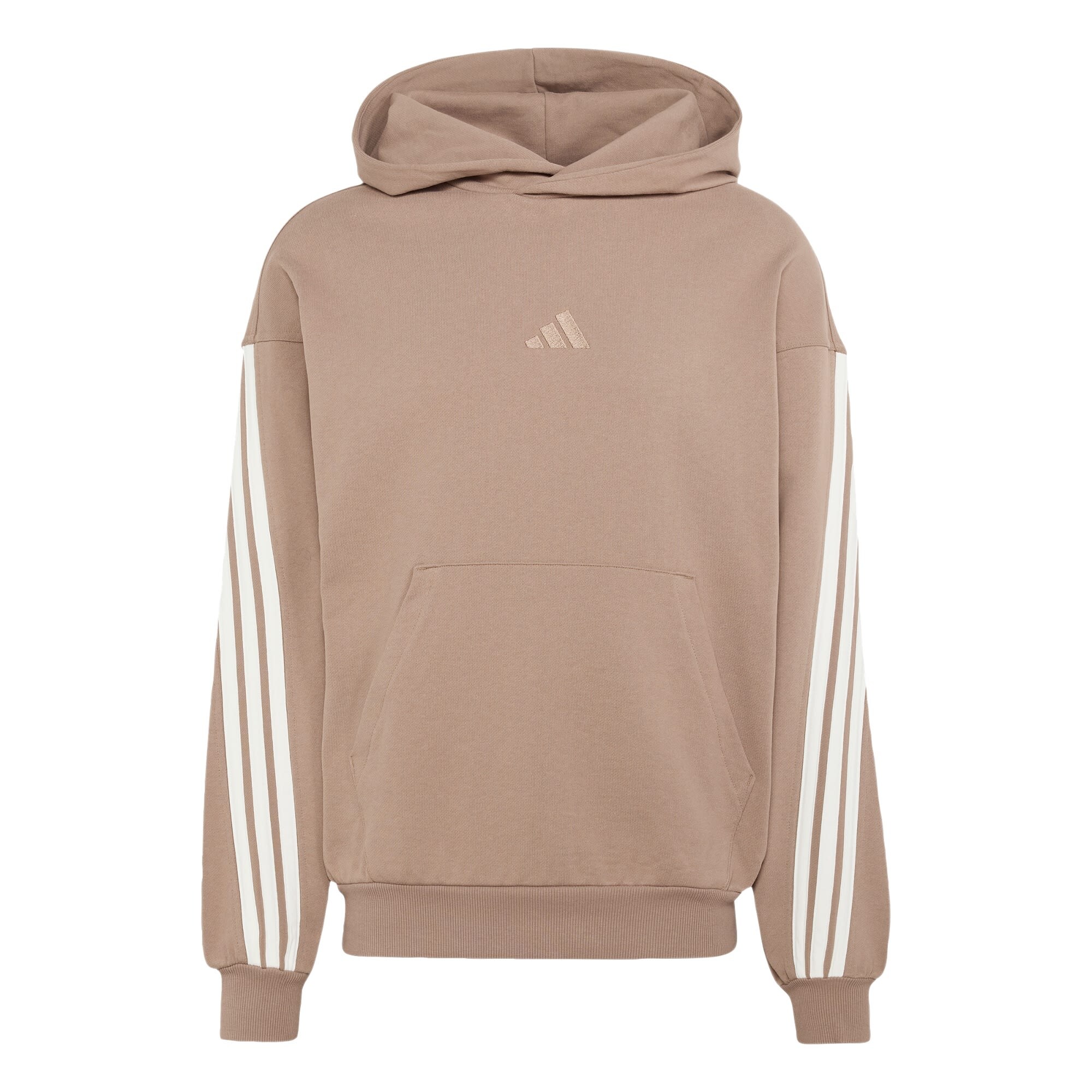 ADIDAS SPORTSWEAR Športová mikina  tmavobéžová / biela