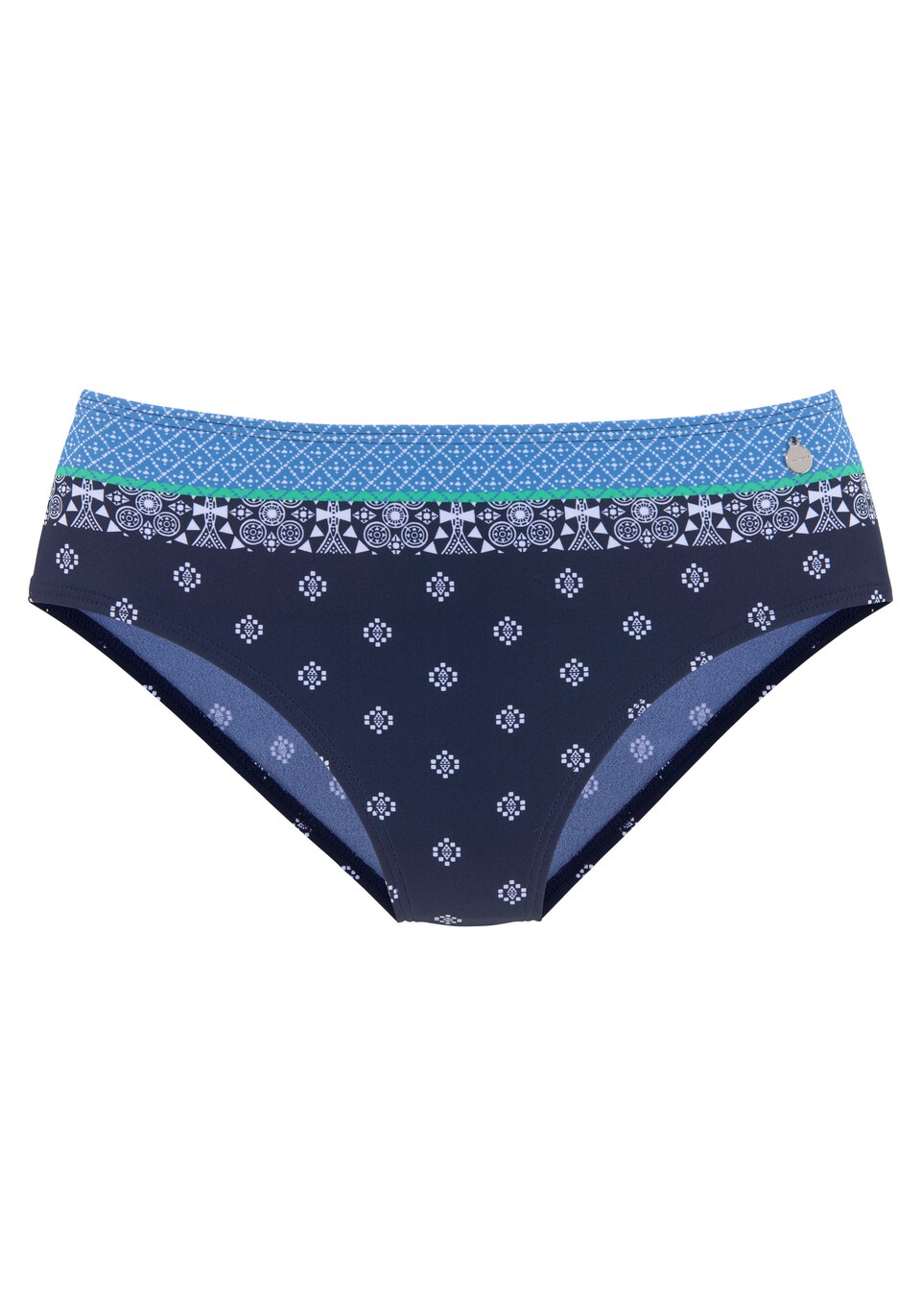 Bikiniunderdel blå / marinblå / grön