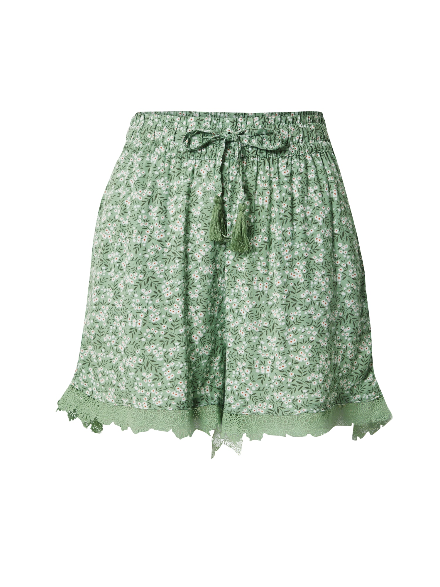 Жени > Дрехи > Панталони > Къси панталони Sublevel Панталон  зелено / светлозелено / бяло