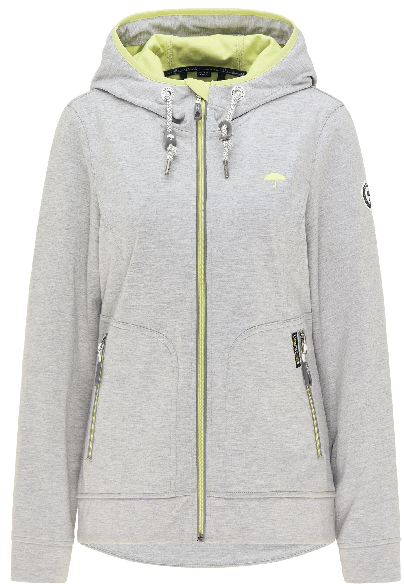 Schmuddelwedda Geacă funcțională  galben citron / gri deschis