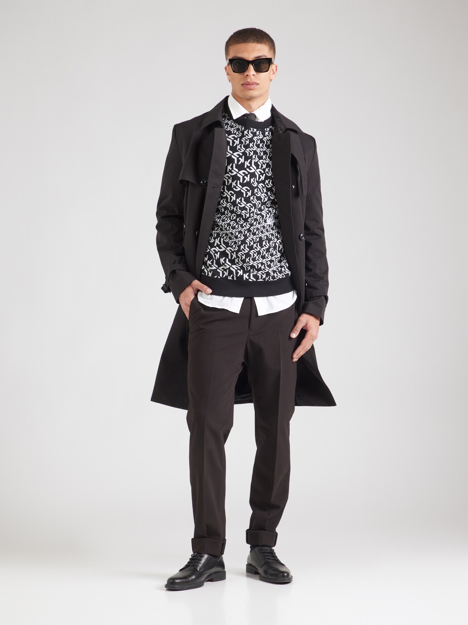 KARL LAGERFELD JEANS Sudadera negro / blanco – imagen 35