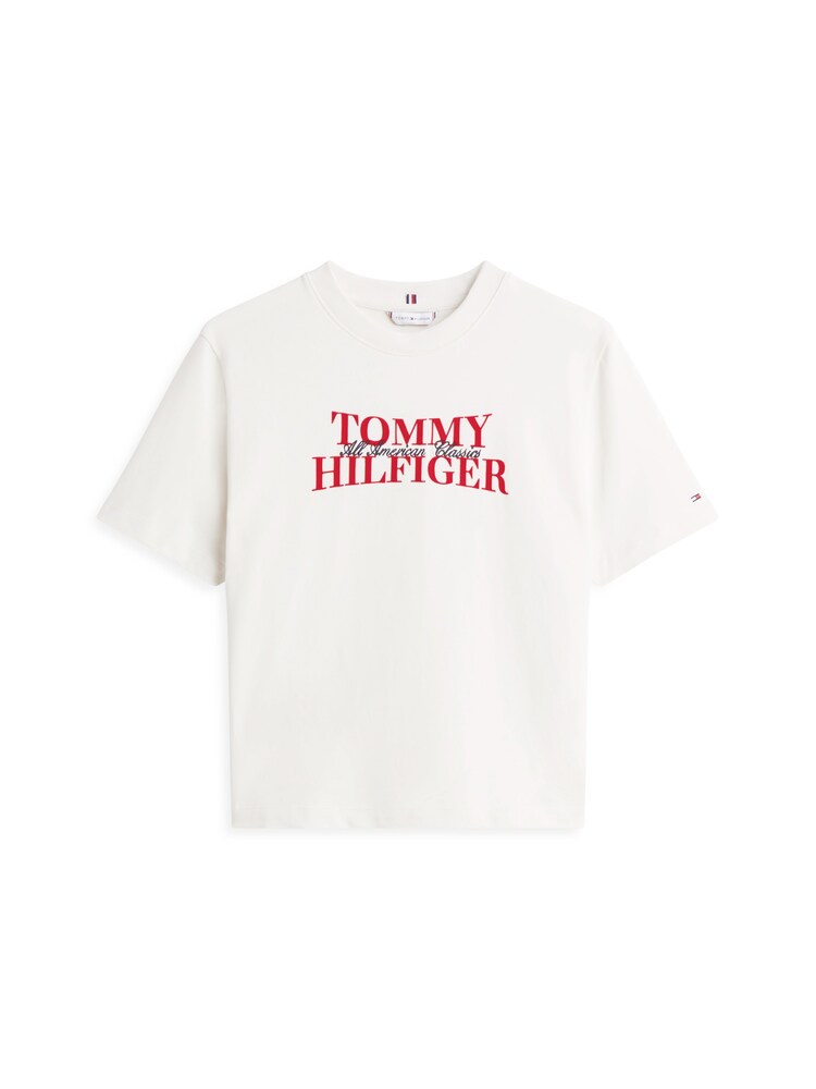 TOMMY HILFIGER T-Shirt 'CLASSIC' Damen Größe S rot / schwarz / weiß