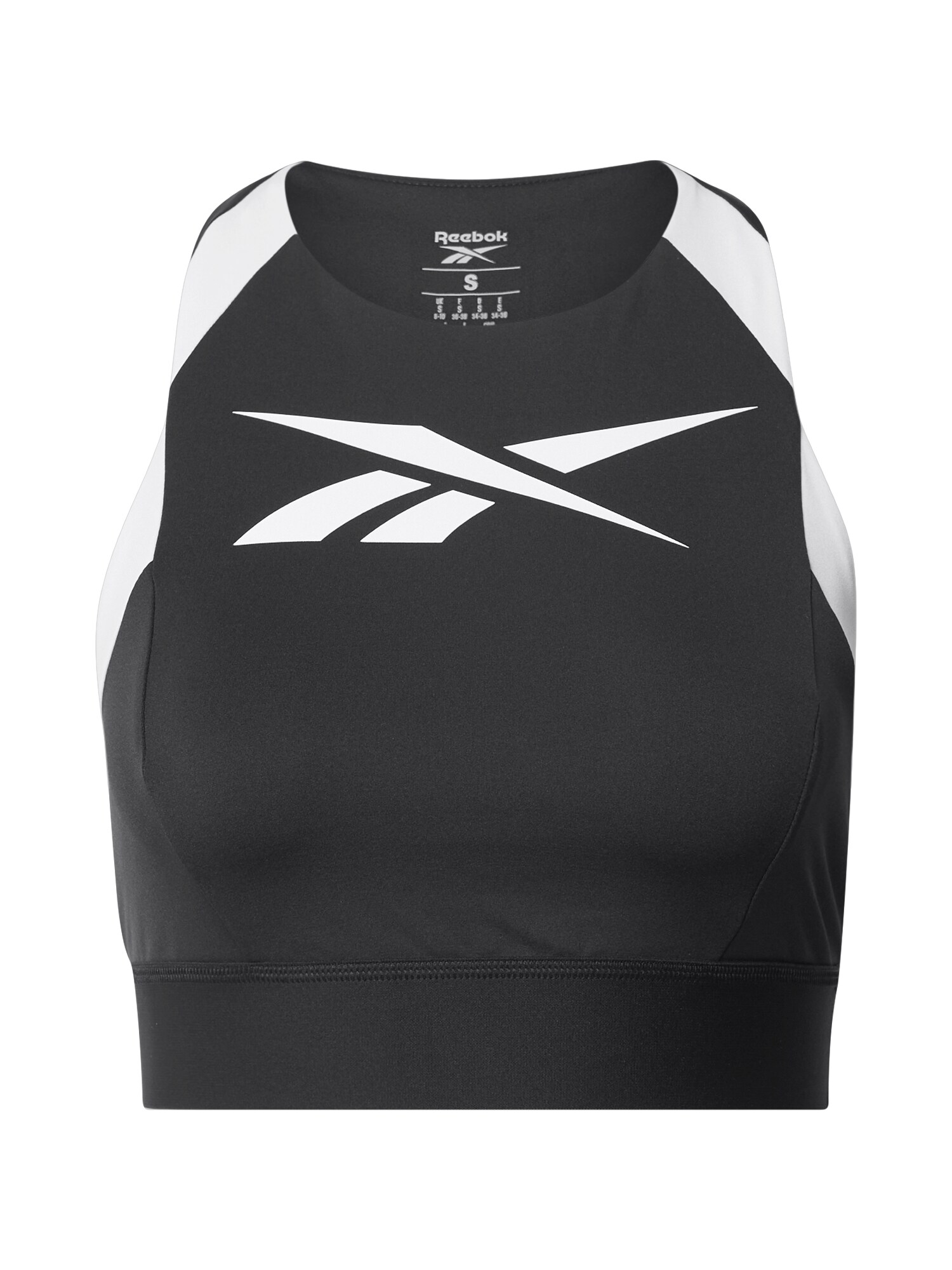 REEBOK Sportinė liemenėlė  balta / juoda