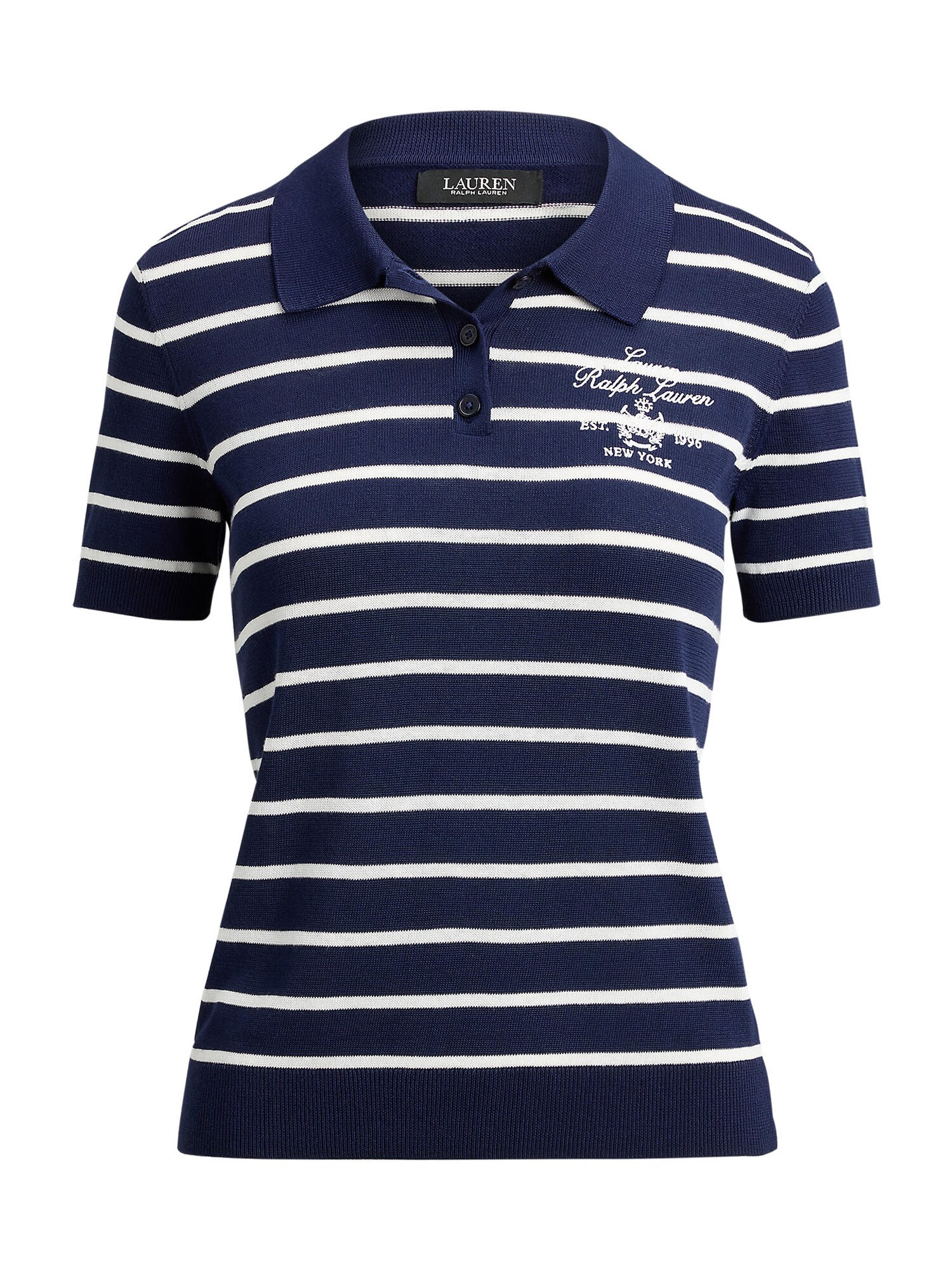Lauren Ralph Lauren Pulover  albastru marin / alb