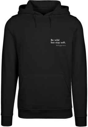 Merchcode Sweatshirt ‘Happines’ Zwart / Wit