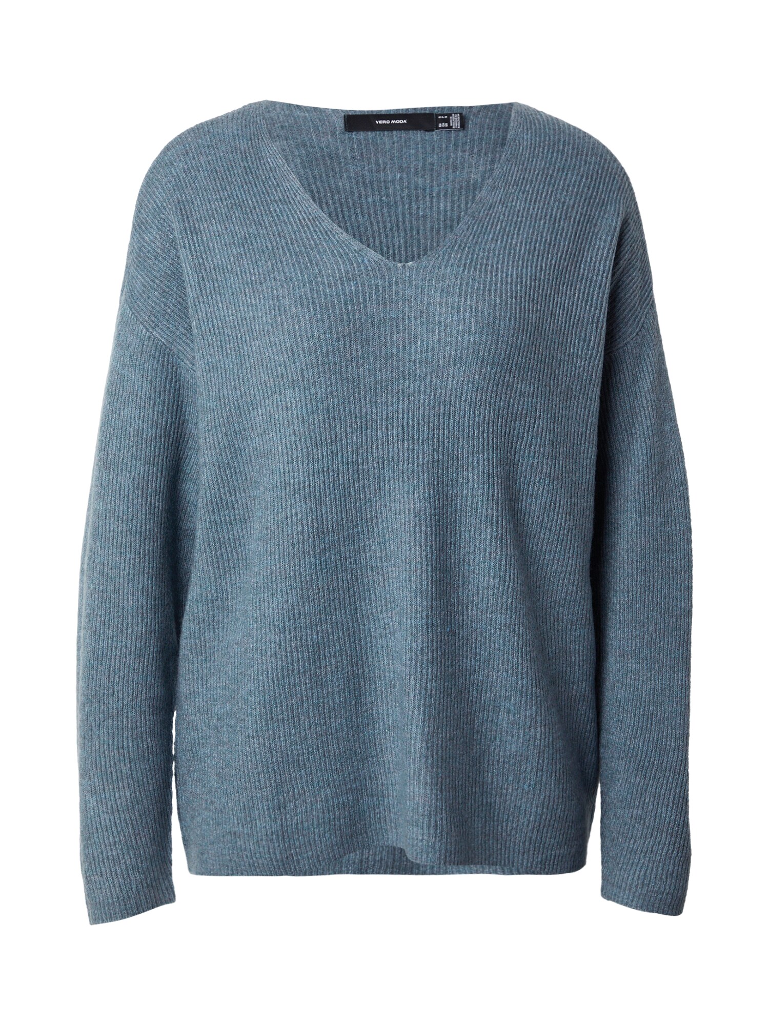 VERO MODA Pulover VMCREWLEFILE  albastru amestec