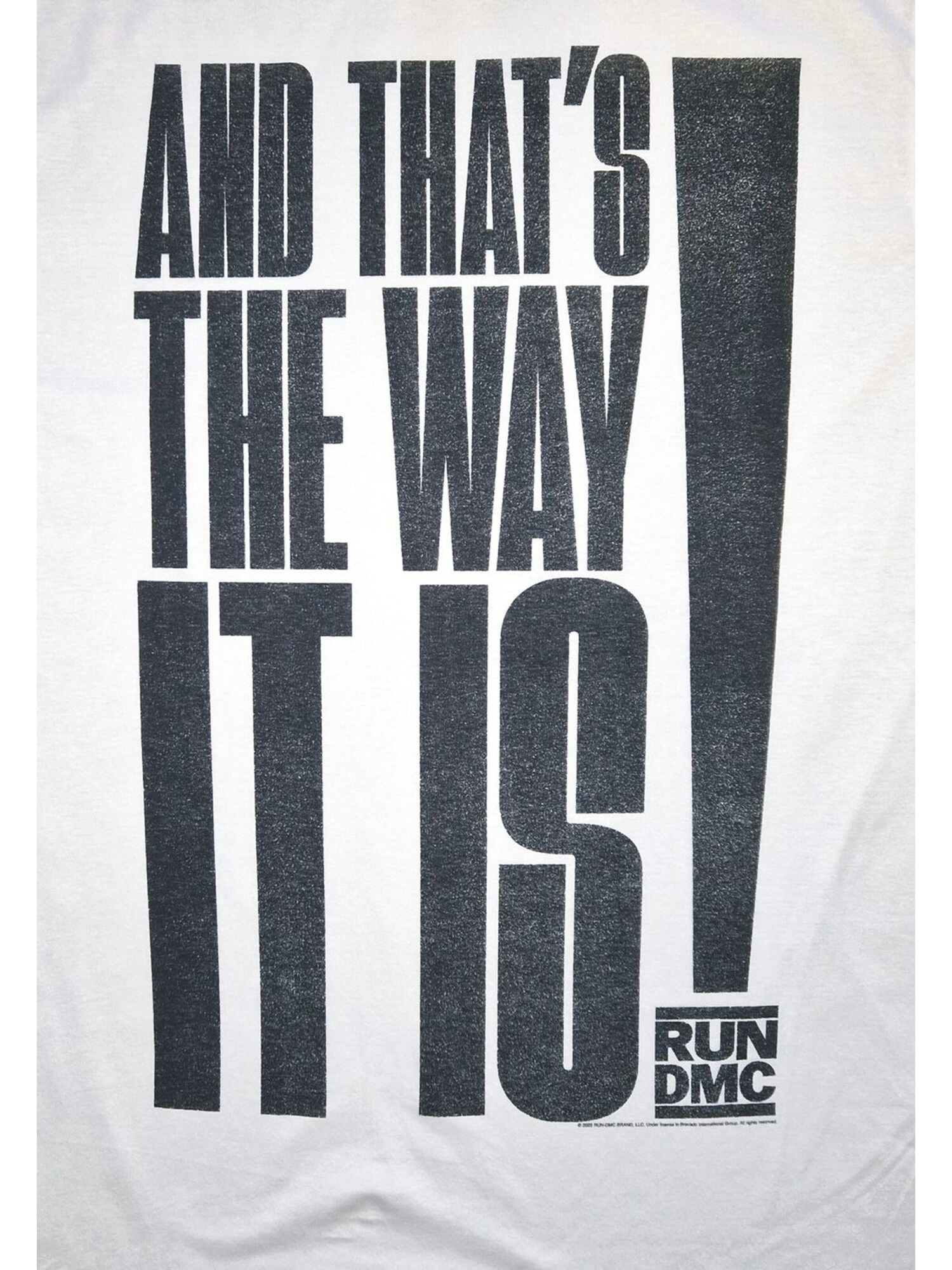 RUN DMC Camiseta 'RUN DMC Just a Way It Is T-Shirt' blanco – imagen 3