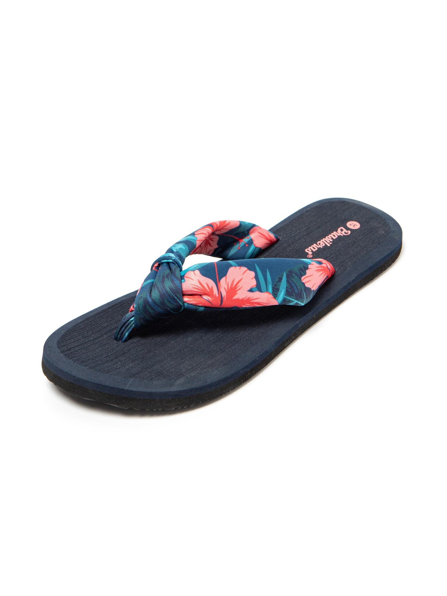 Brasileras Zapatos para playa y agua 'Hibiscus Nudo' azul / aqua / rosa / frambuesa