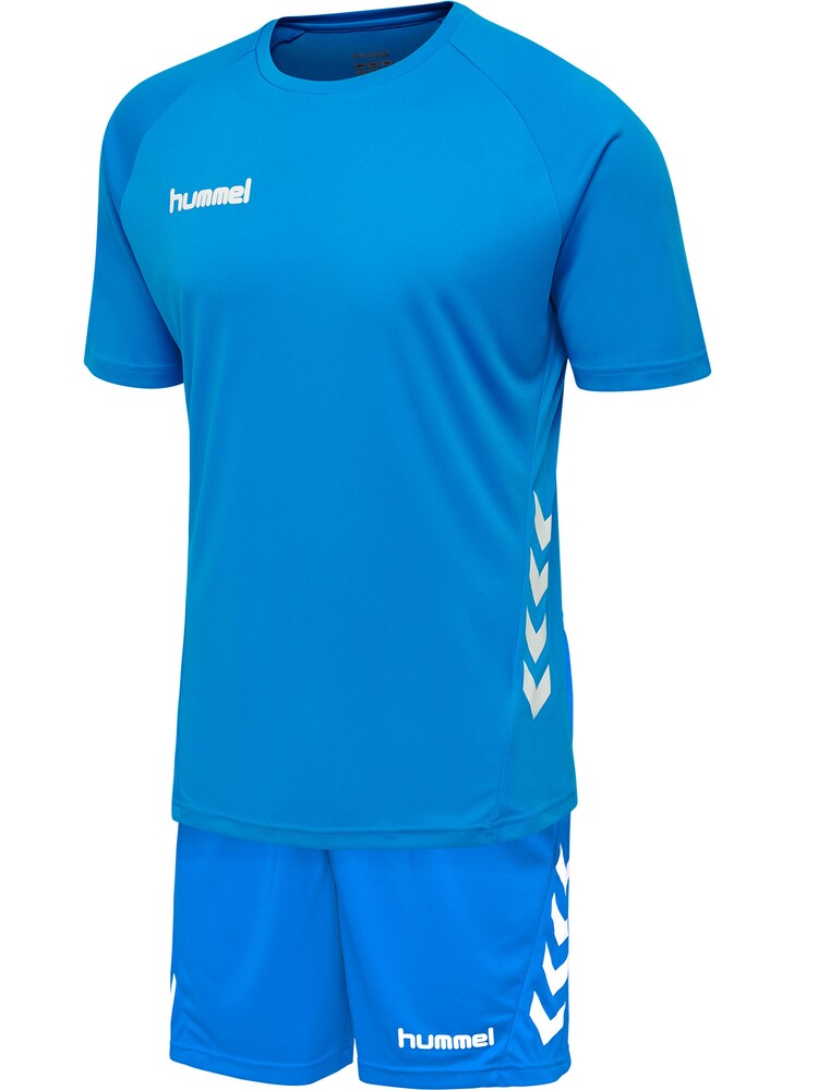 Hummel Trainingsanzug Jungen Größe 104 himmelblau / weiß