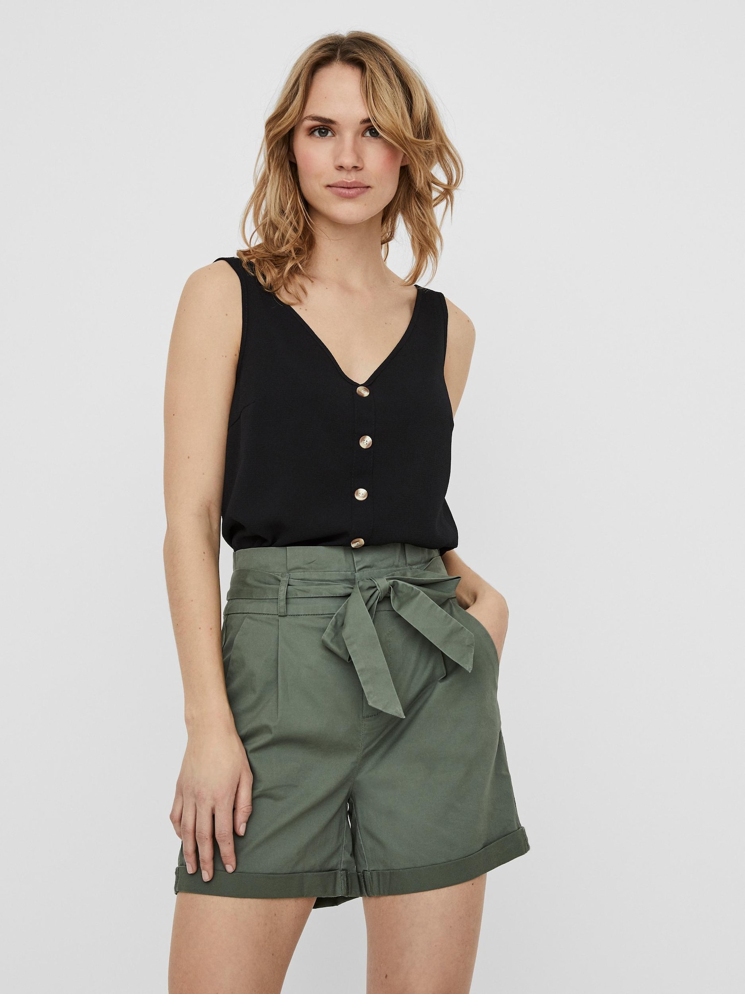 VERO MODA Blúz 'Sasha'  fekete termék 2. képe