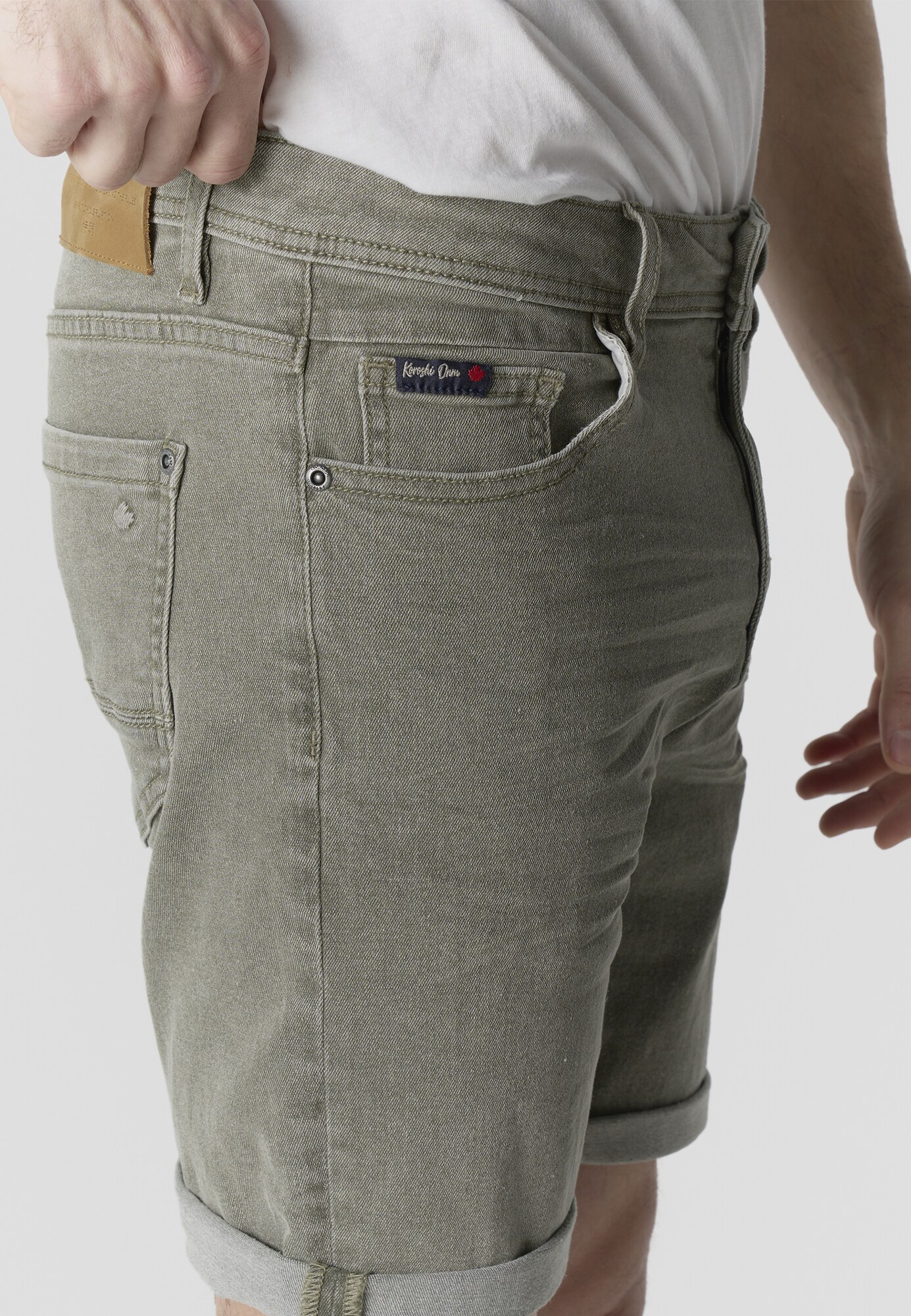 KOROSHI Jeans  kaki