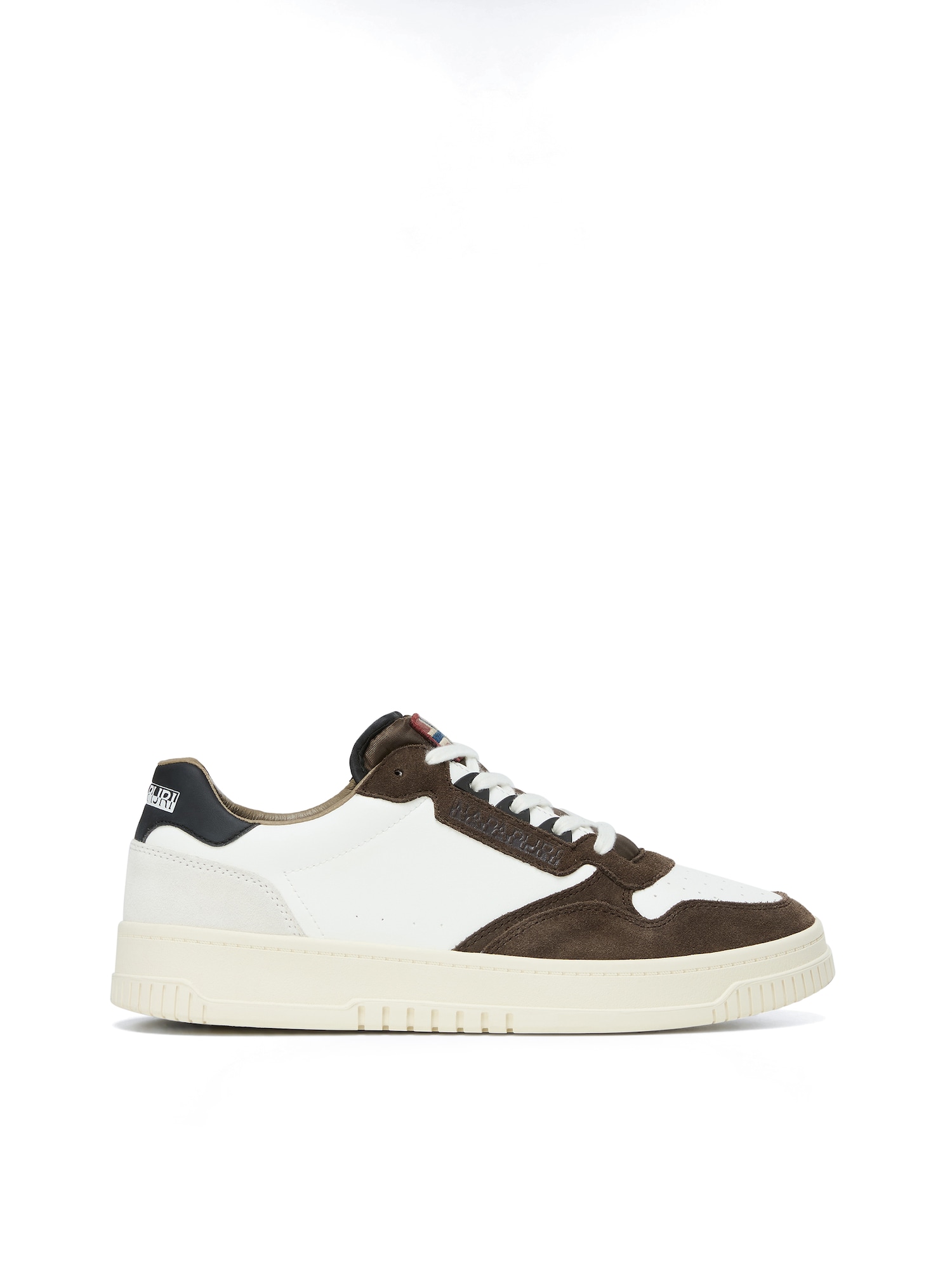 Låg sneaker choklad / ljusgrå