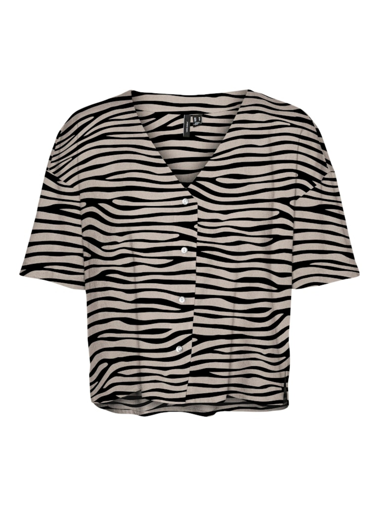 VERO MODA Blúzka 'VMJESMILO'  svetlobéžová / čierna