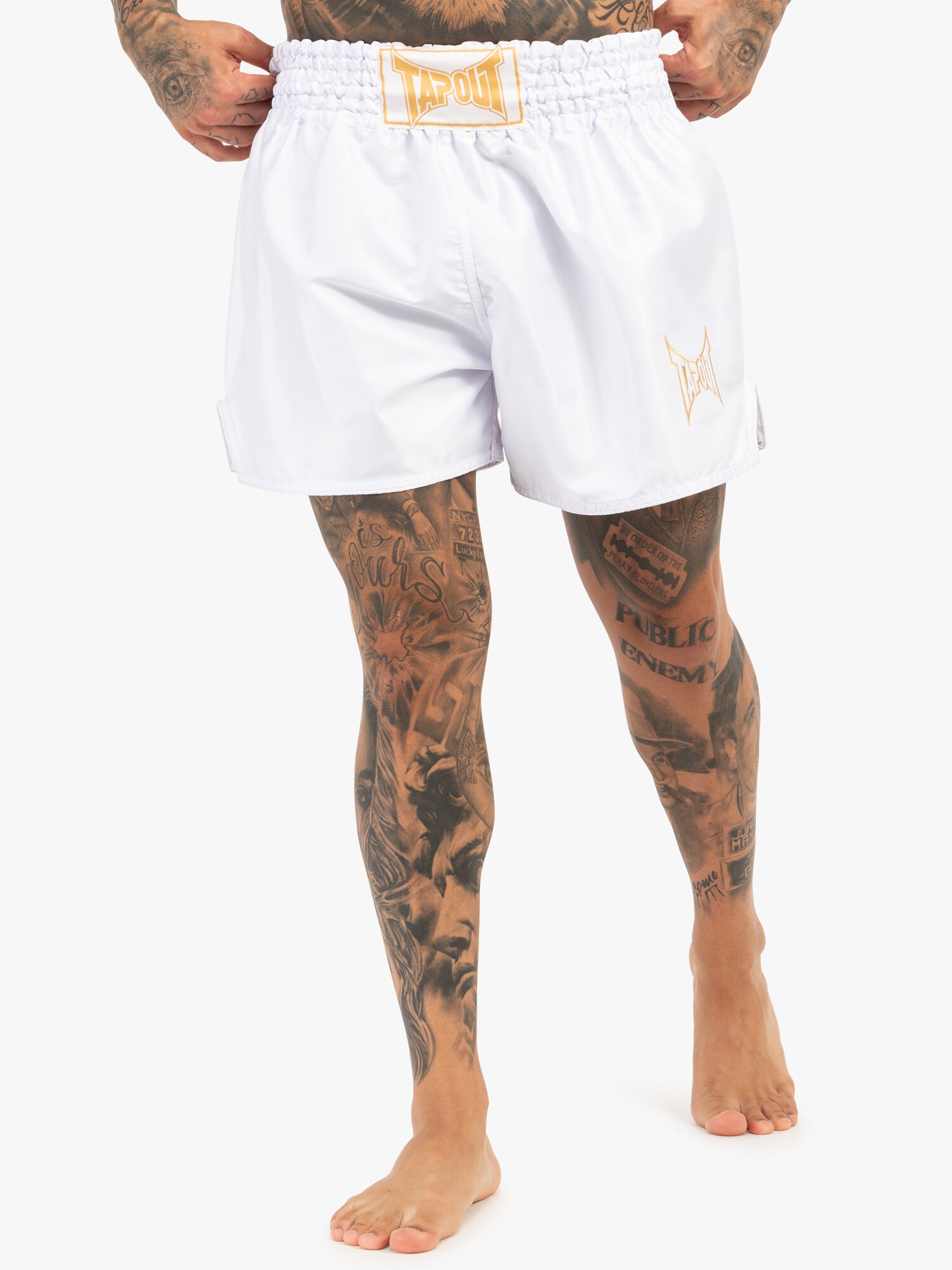 Tapout Sportnadrágok 'Zorrey'  curry / fehér termék 2. képe