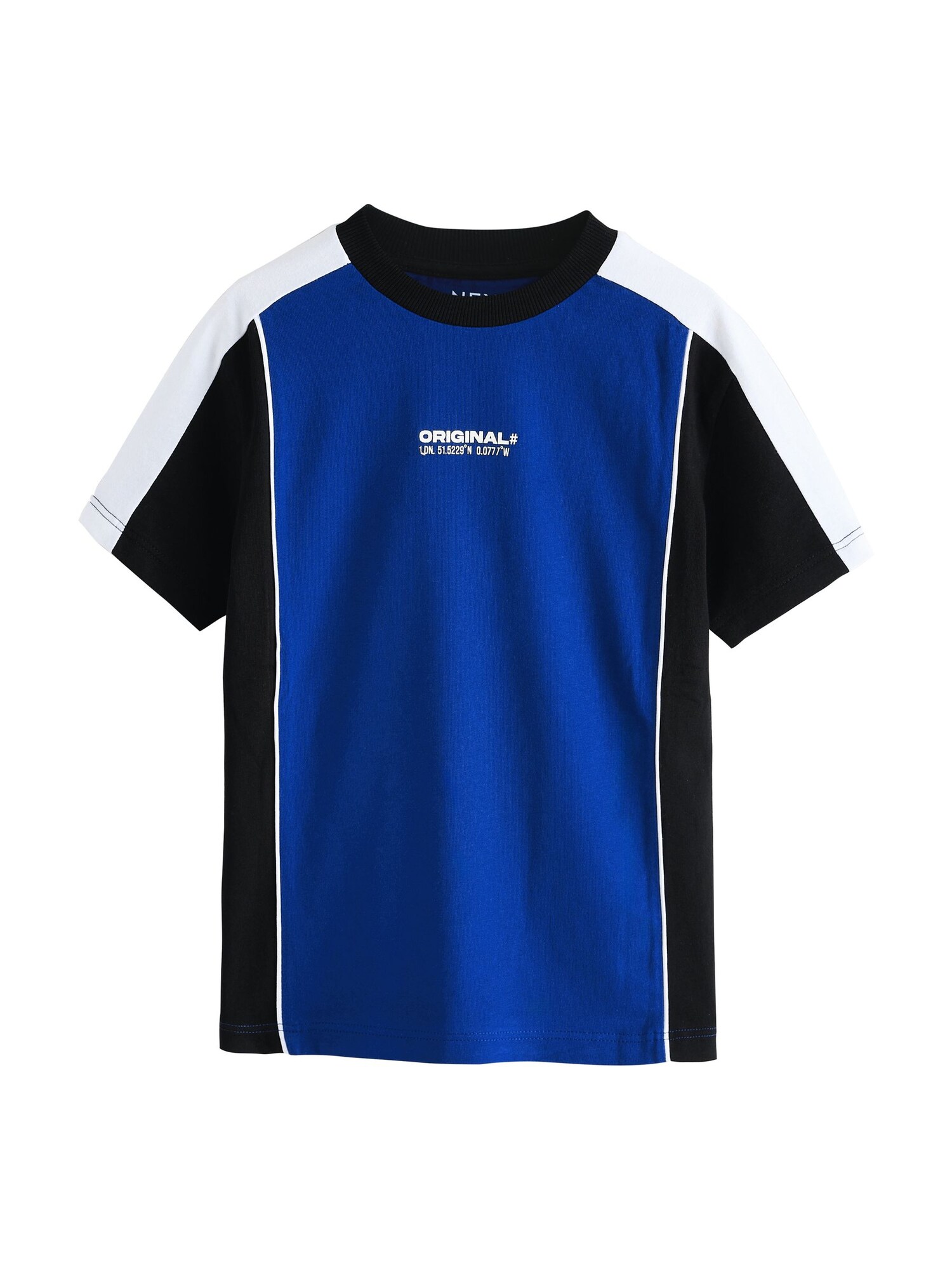 Next Shirt Blauw / Zwart / Wit