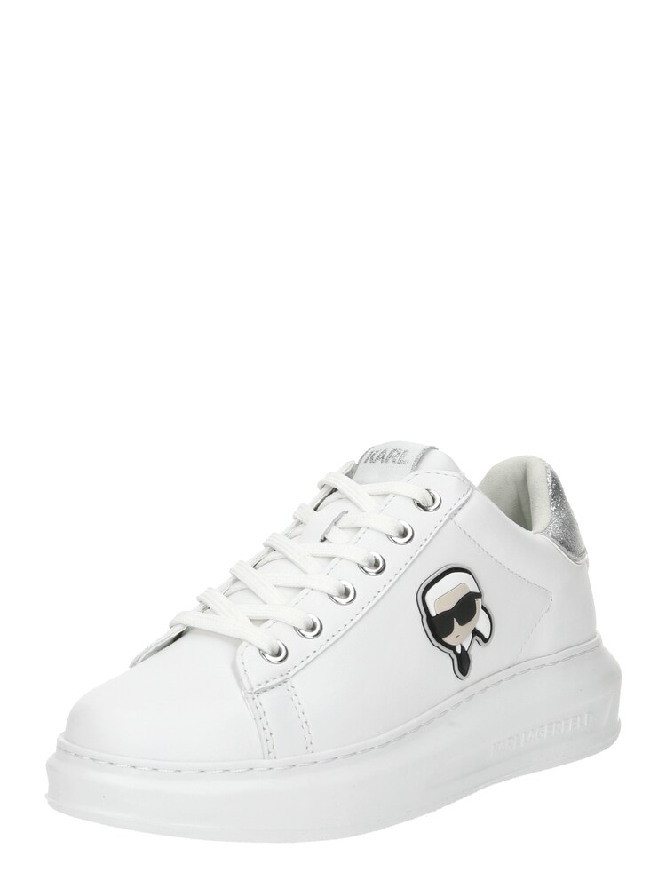 Karl Lagerfeld Sneaker Damen Größe 35 creme / schwarz / silber / weiß