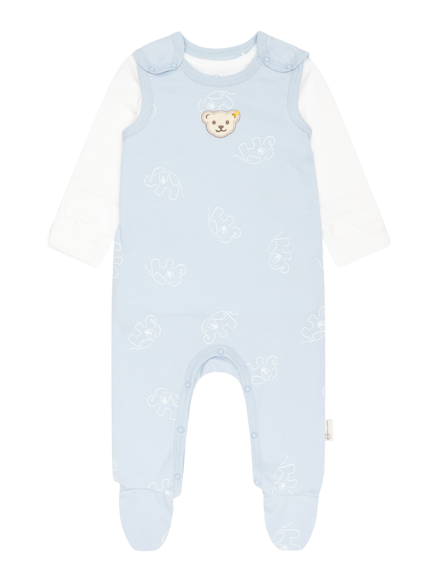 Steiff Collection Set  albastru deschis / maro deschis / alb