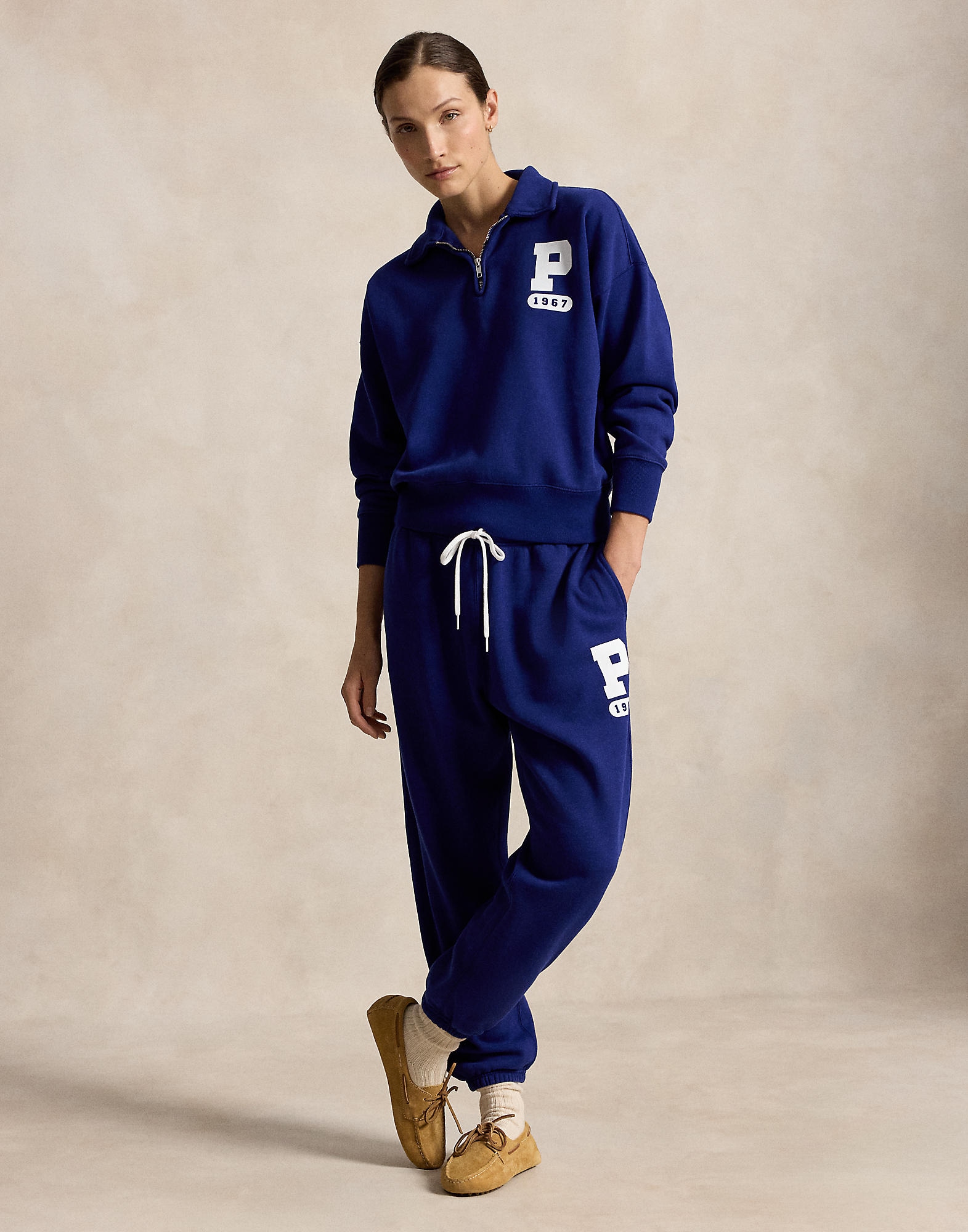 Polo Ralph Lauren Pantaloni albastru regal / alb