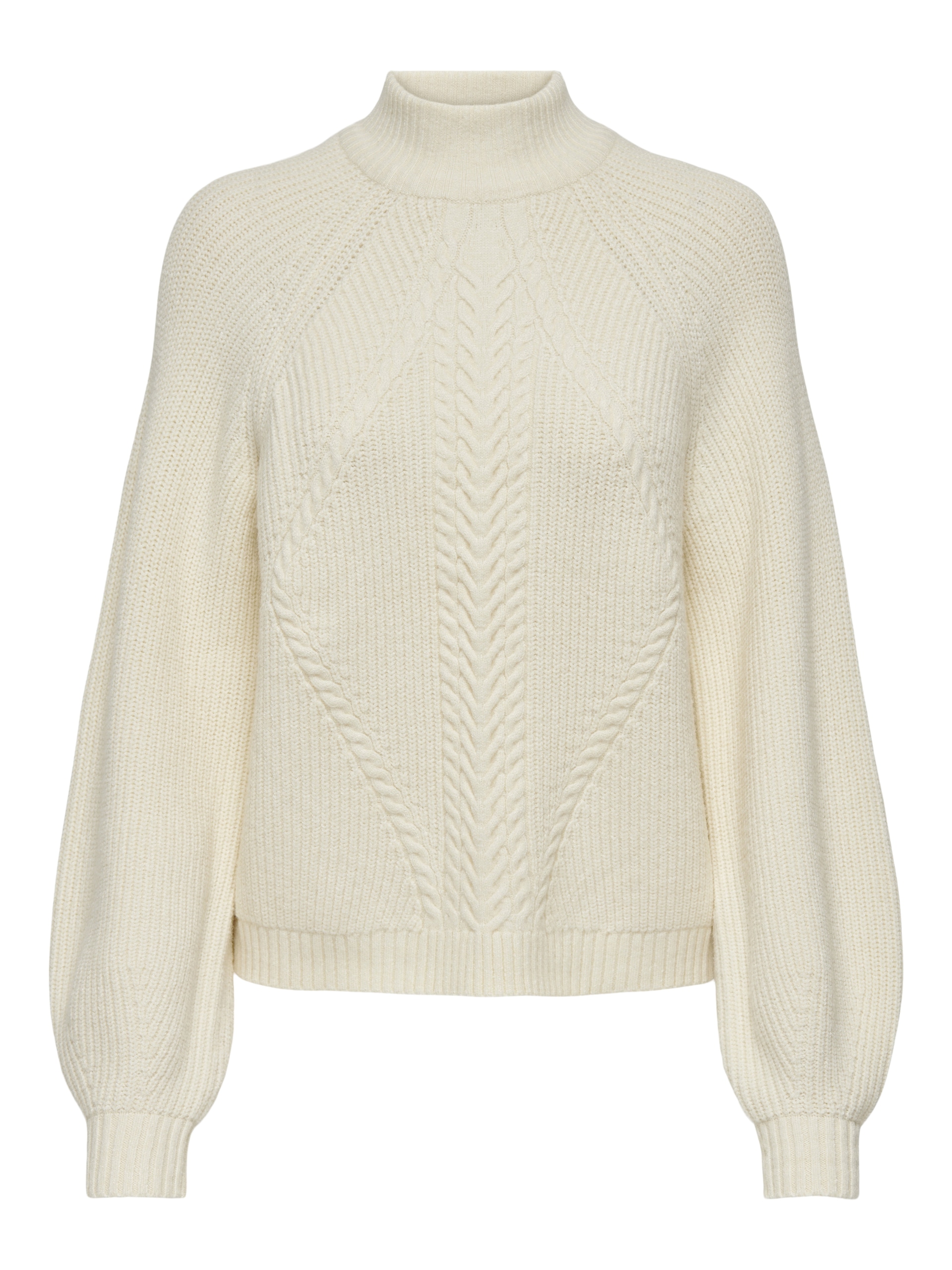 ONLY Tröjor Katia Life High Neck Knit Whitecap Gray dam – bild 5