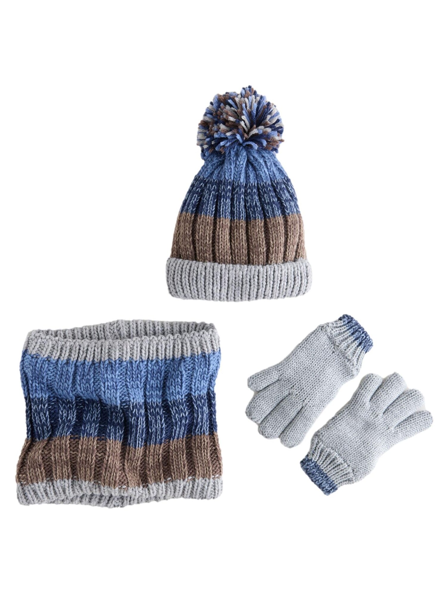 Next Căciulă  albastru / bleumarin / maro închis / gri