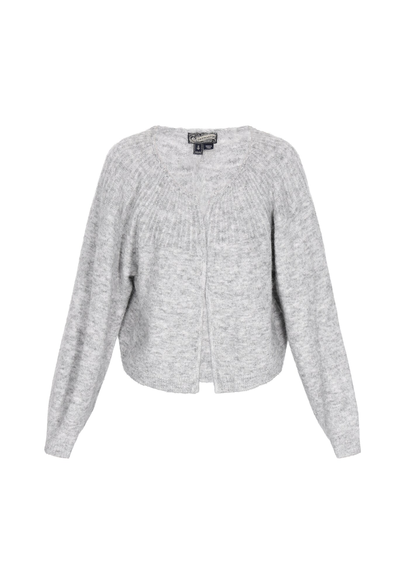 DreiMaster Vintage Cardigan dimensiuni mari Vintage  gri deschis / gri amestecat