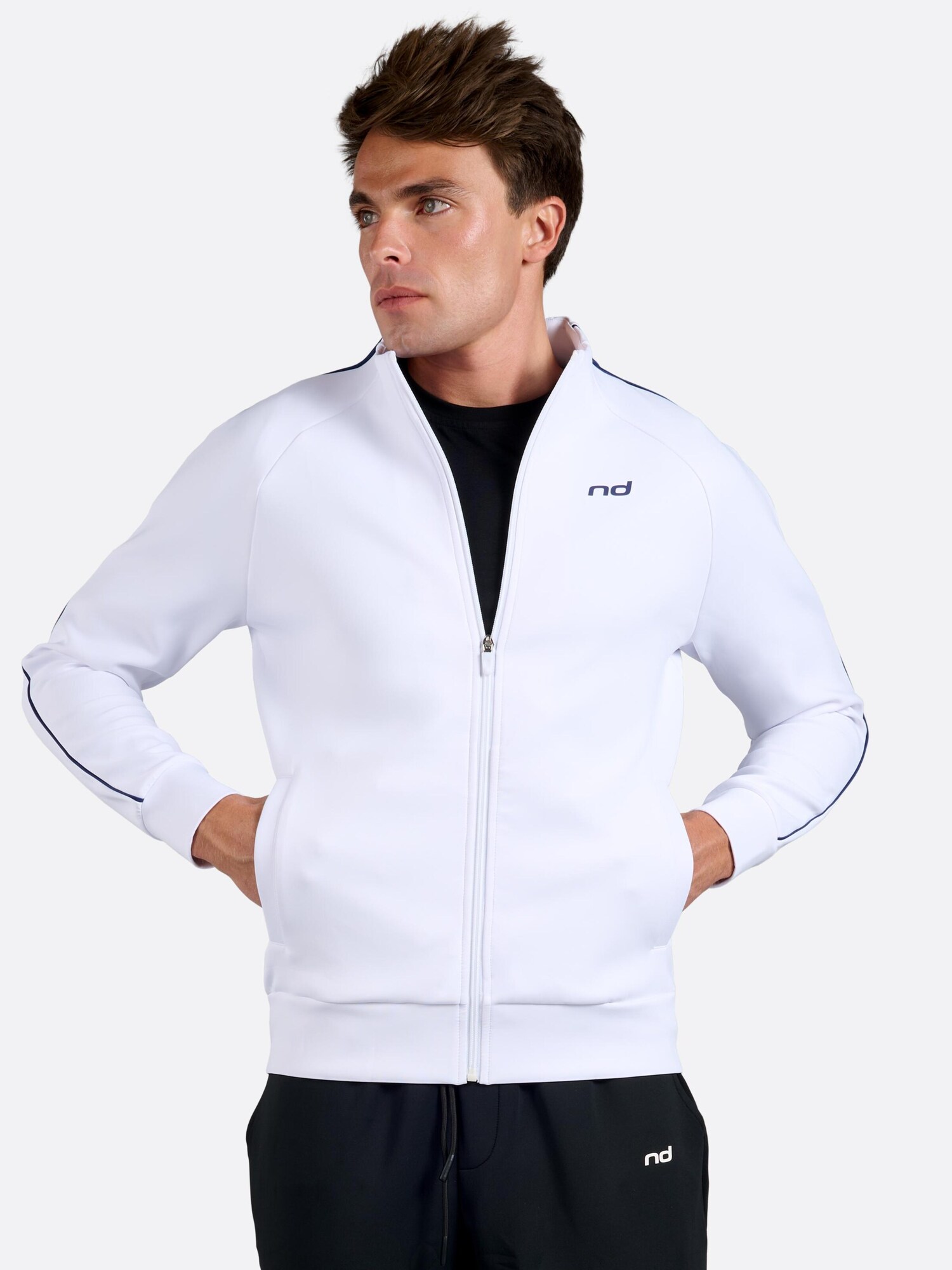 nordicdots Giacca sportiva  bianco