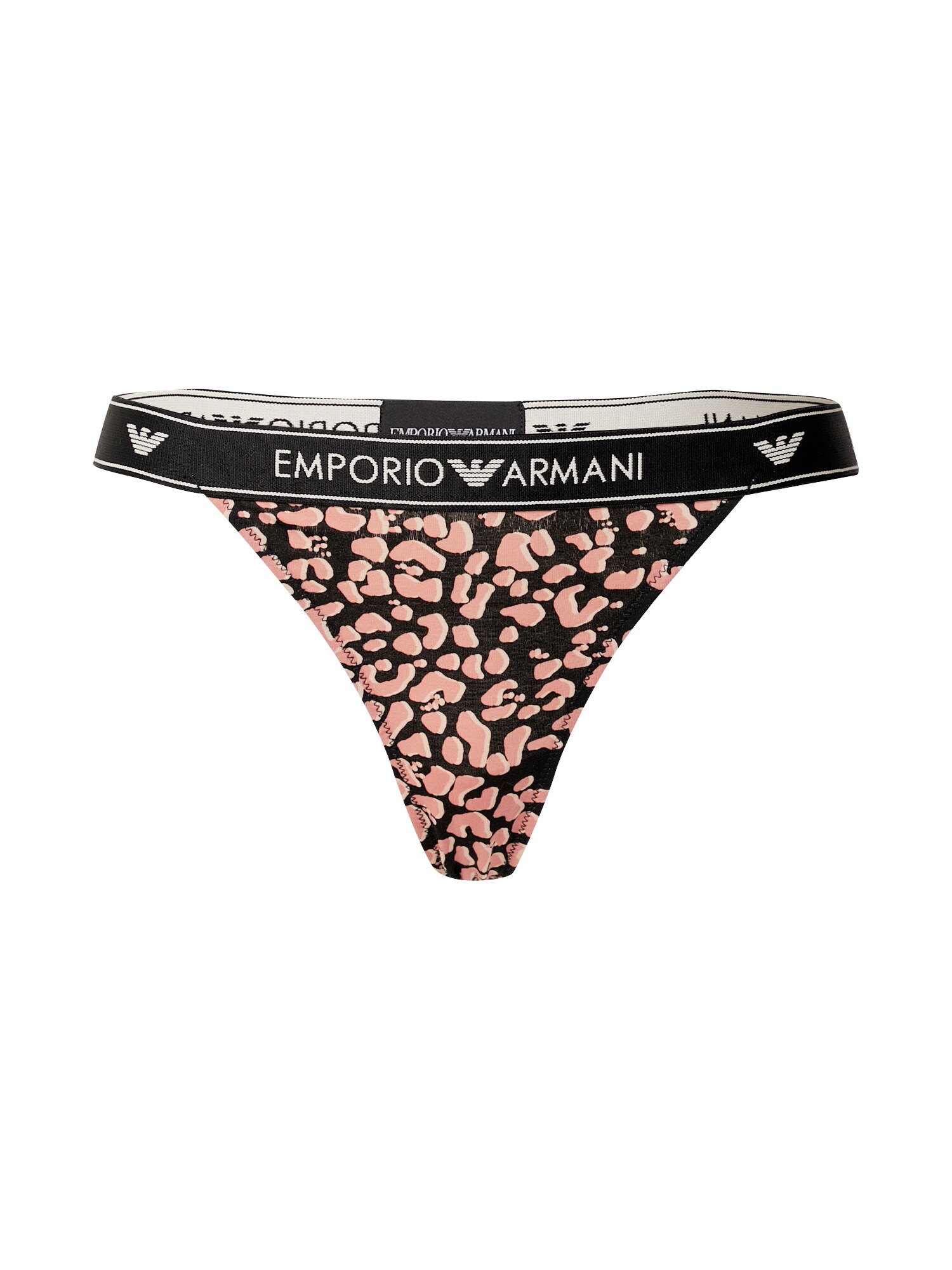 Emporio Armani Siaurikės 'Visibility'  juoda / smėlio / ryškiai rožinė spalva