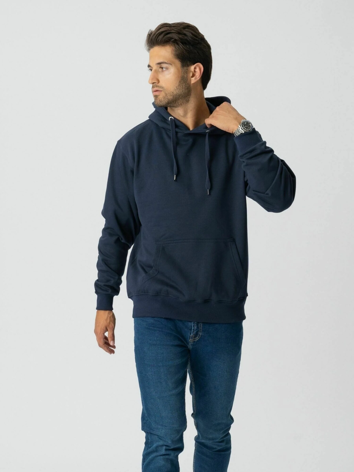 TEESHOPPEN Pulover ' Hoodie '  bleumarin