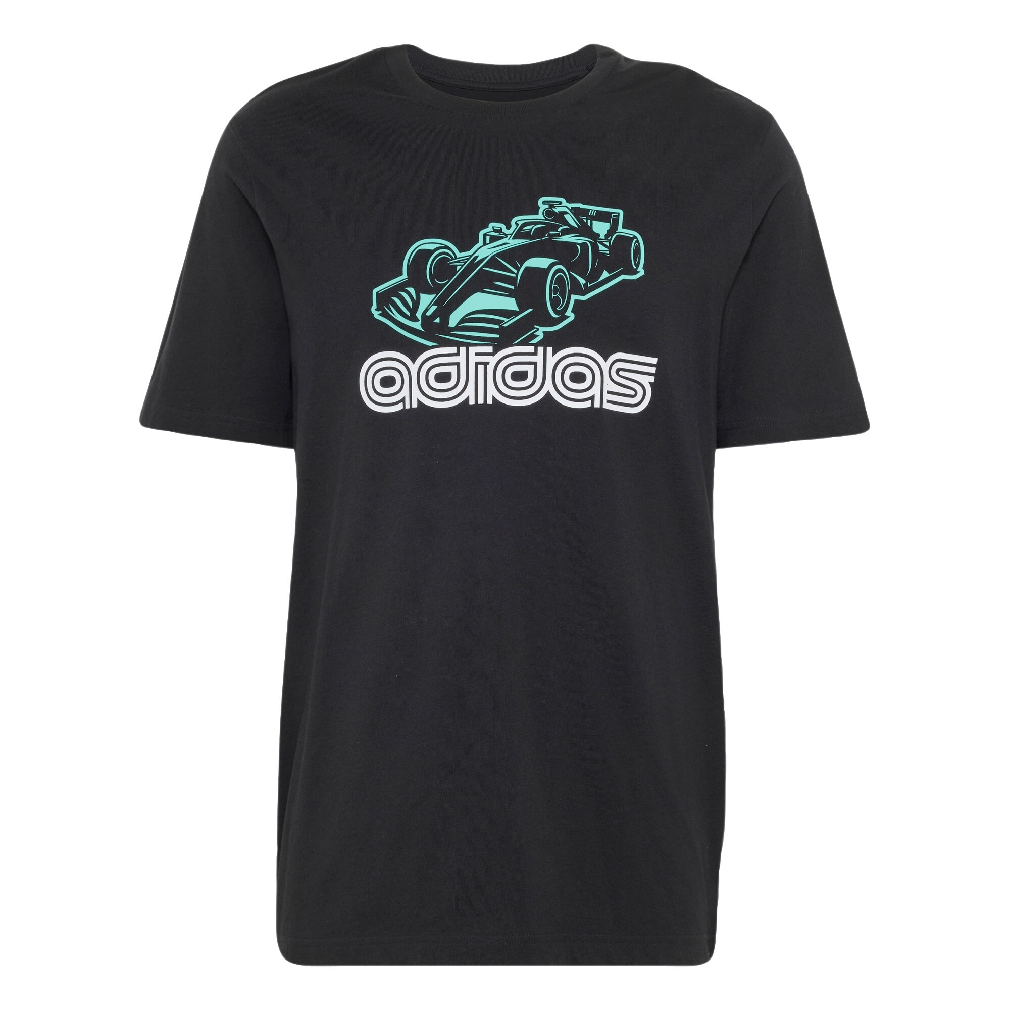 ADIDAS SPORTSWEAR Tehnička sportska majica 'MOTORSPORT GRAPHIC' smaragdno zelena / crna / bijela