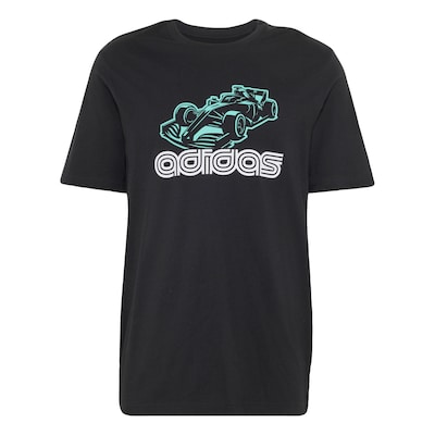 ADIDAS SPORTSWEAR Camiseta funcional 'MOTORSPORT GRAPHIC'  esmeralda / negro / blanco