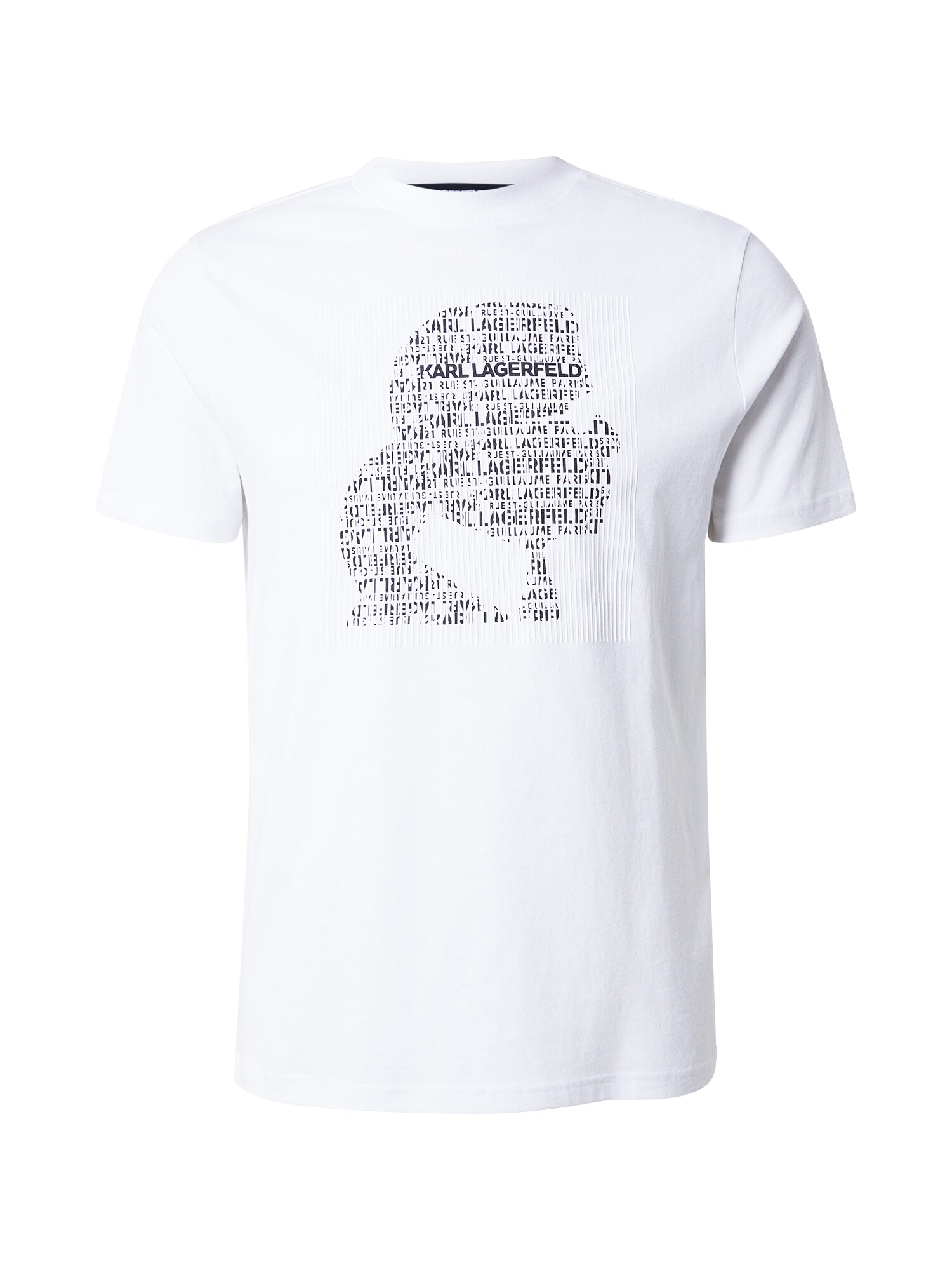 Karl Lagerfeld Tricou  negru / alb