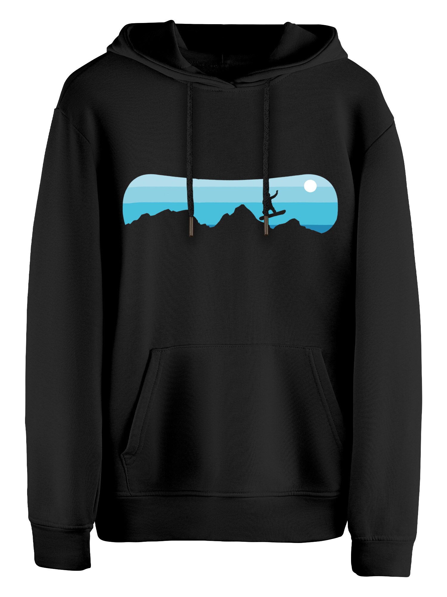 Cotton Prime Sudadera 'Snowboarder' azul real / azul claro / negro / blanco