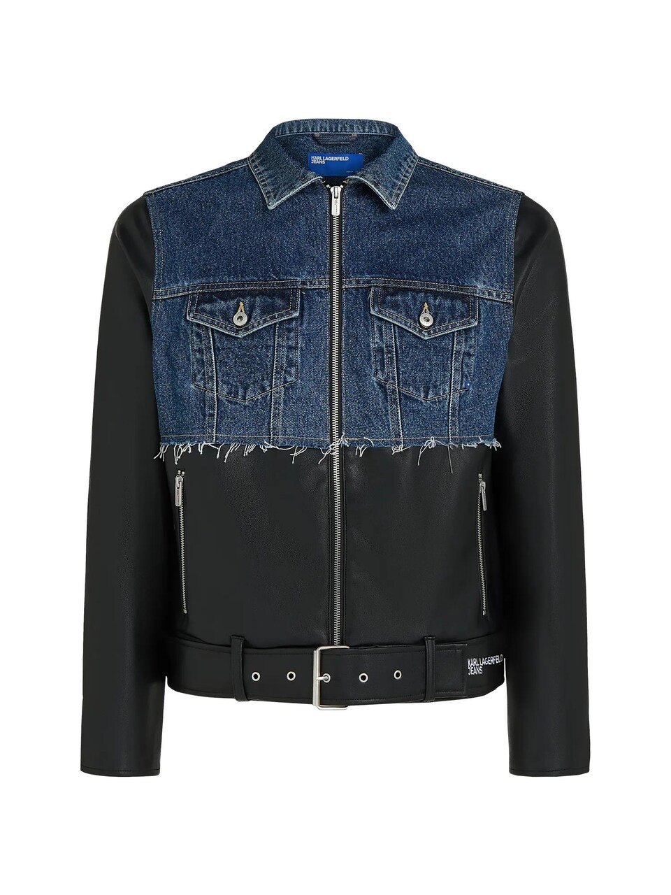 Övergångsjacka blå denim