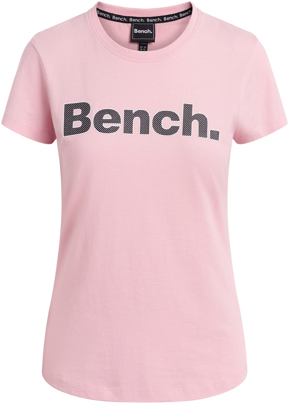 T-shirt 'Leora' rosa / svart