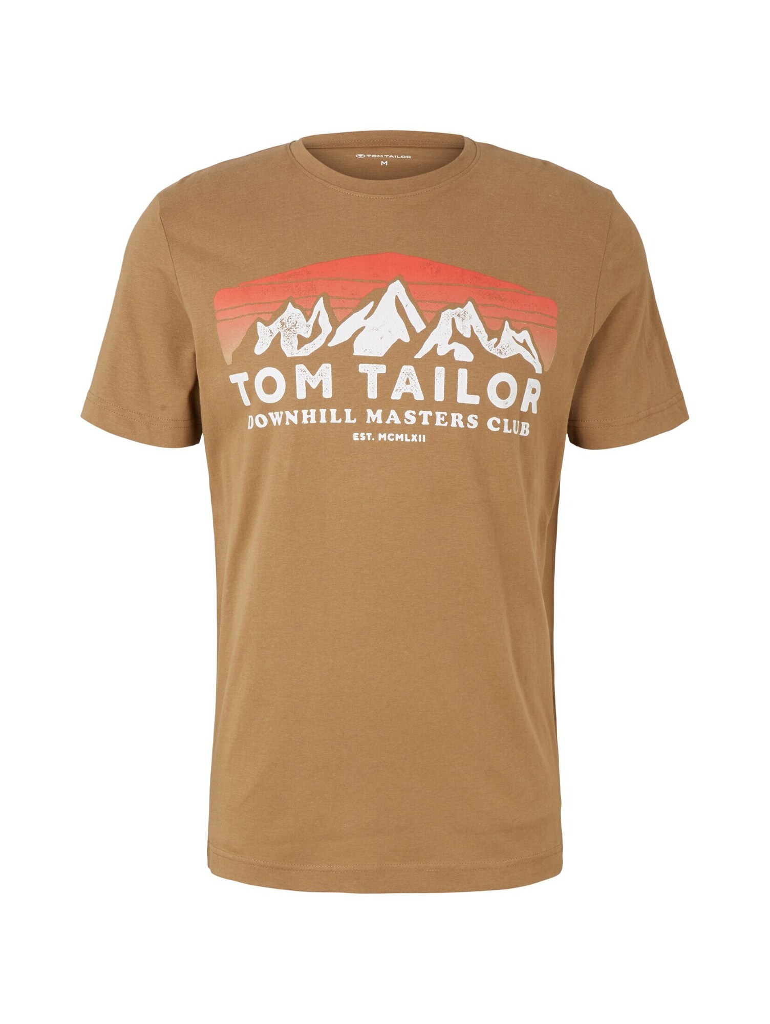TOM TAILOR Shirt braun / wei / orange