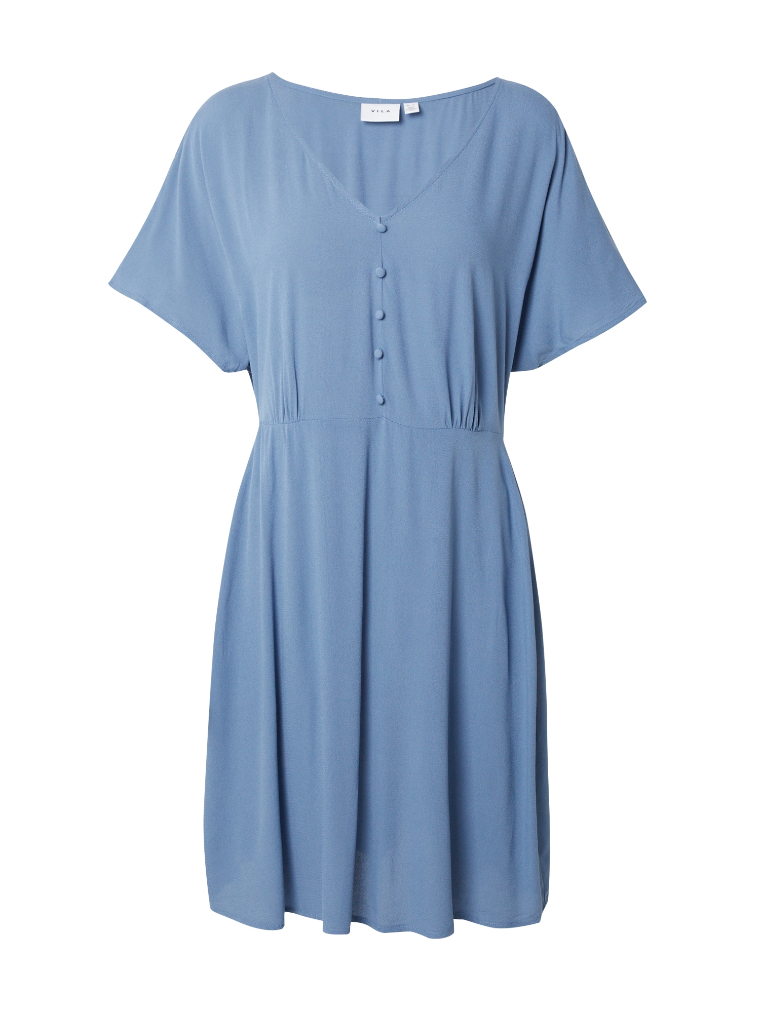 VILA Košeľové šaty 'MOASHLY'  dymovo modrá