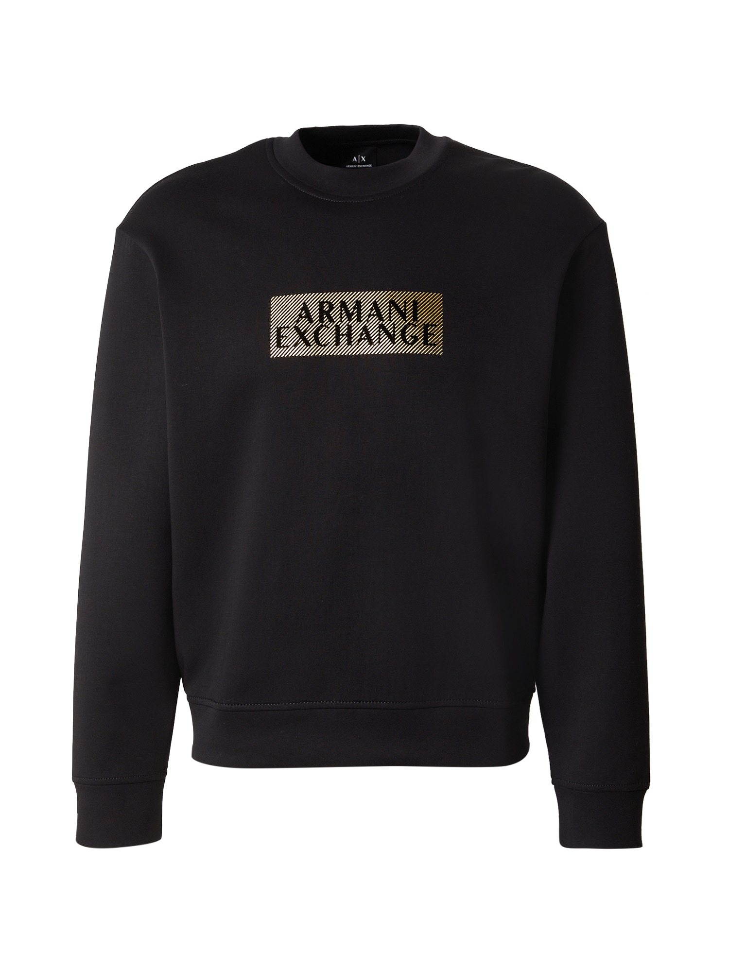 ARMANI EXCHANGE Mikina  zlatá / čierna