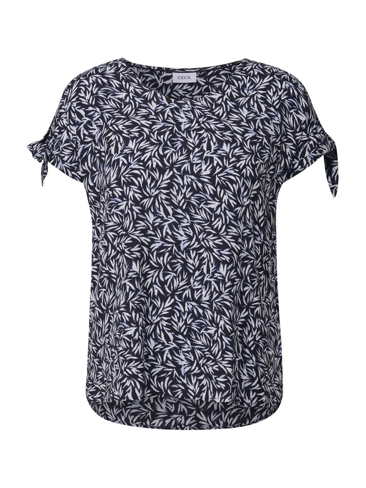 CECIL Bluse Damen Größe M navy / weiß