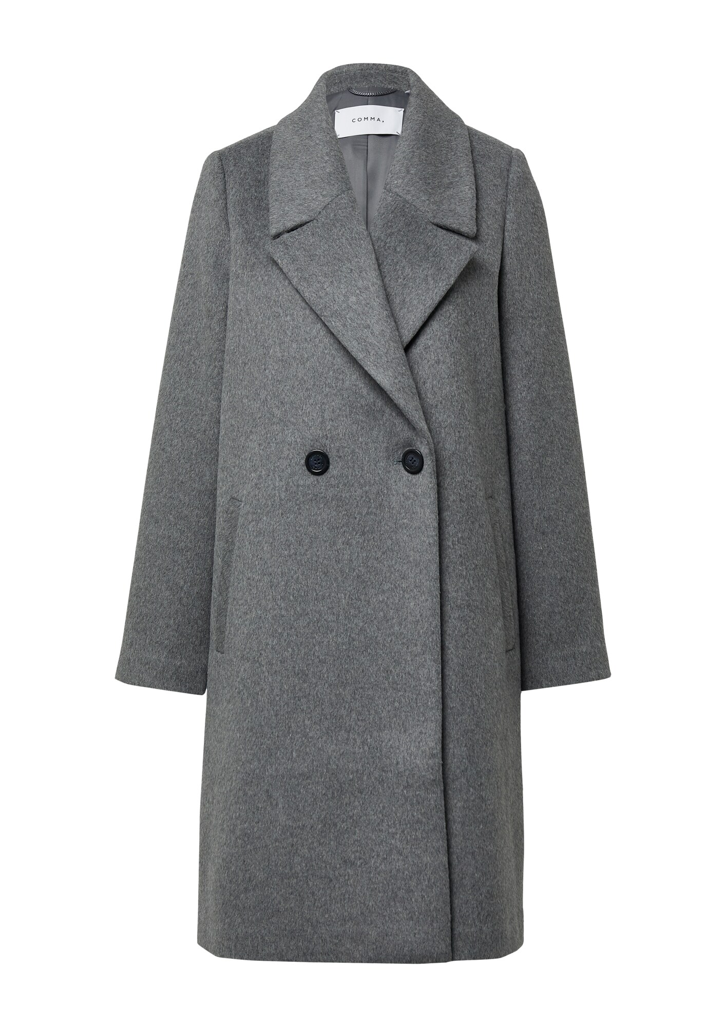 COMMA Cappotto di mezza stagione  grigio sfumato