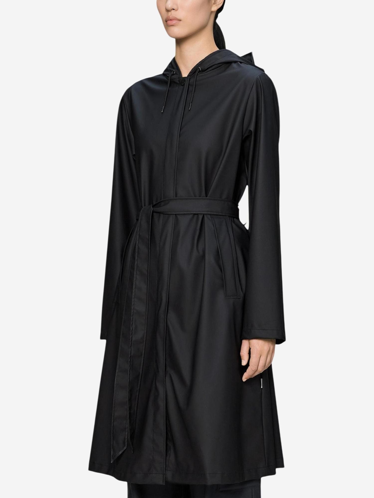 RAINS Abrigo funcional 'A-Line Longer W Jcket W3 12040'  negro – imagen 4