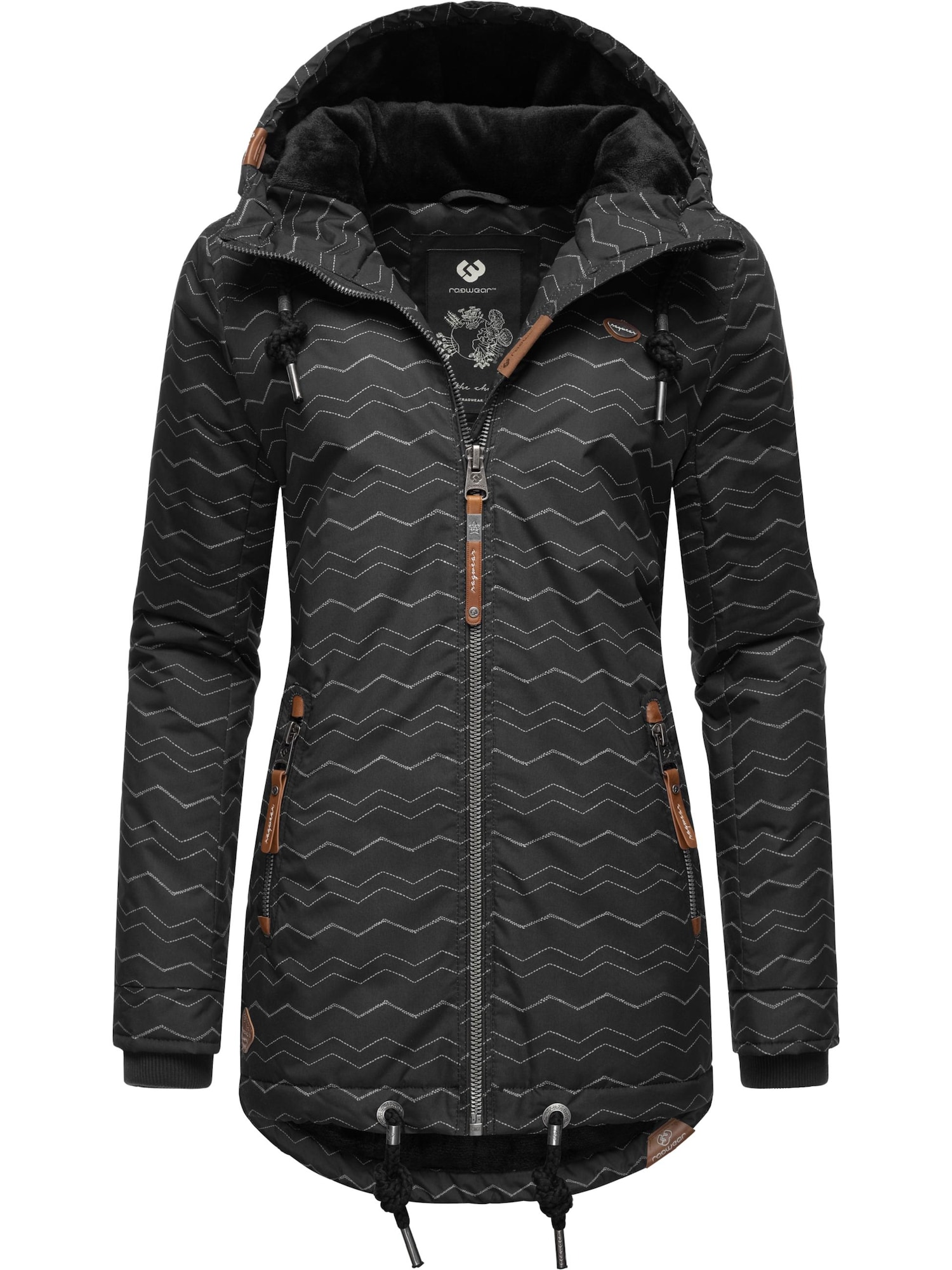 Ragwear Geacă de iarnă Zuzka  bronz / negru