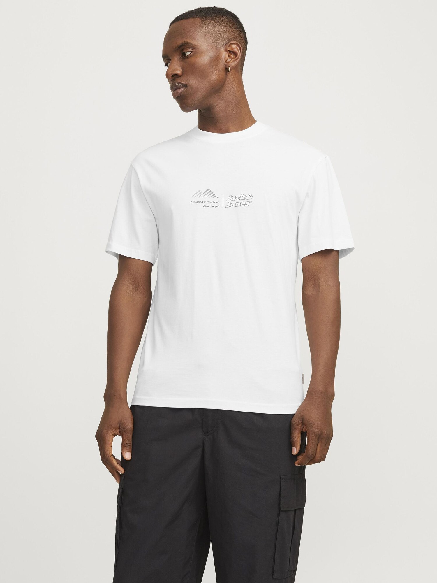 JACK & JONES Póló 'JCOLima'  szürke / olíva / fekete / fehér termék 2. képe