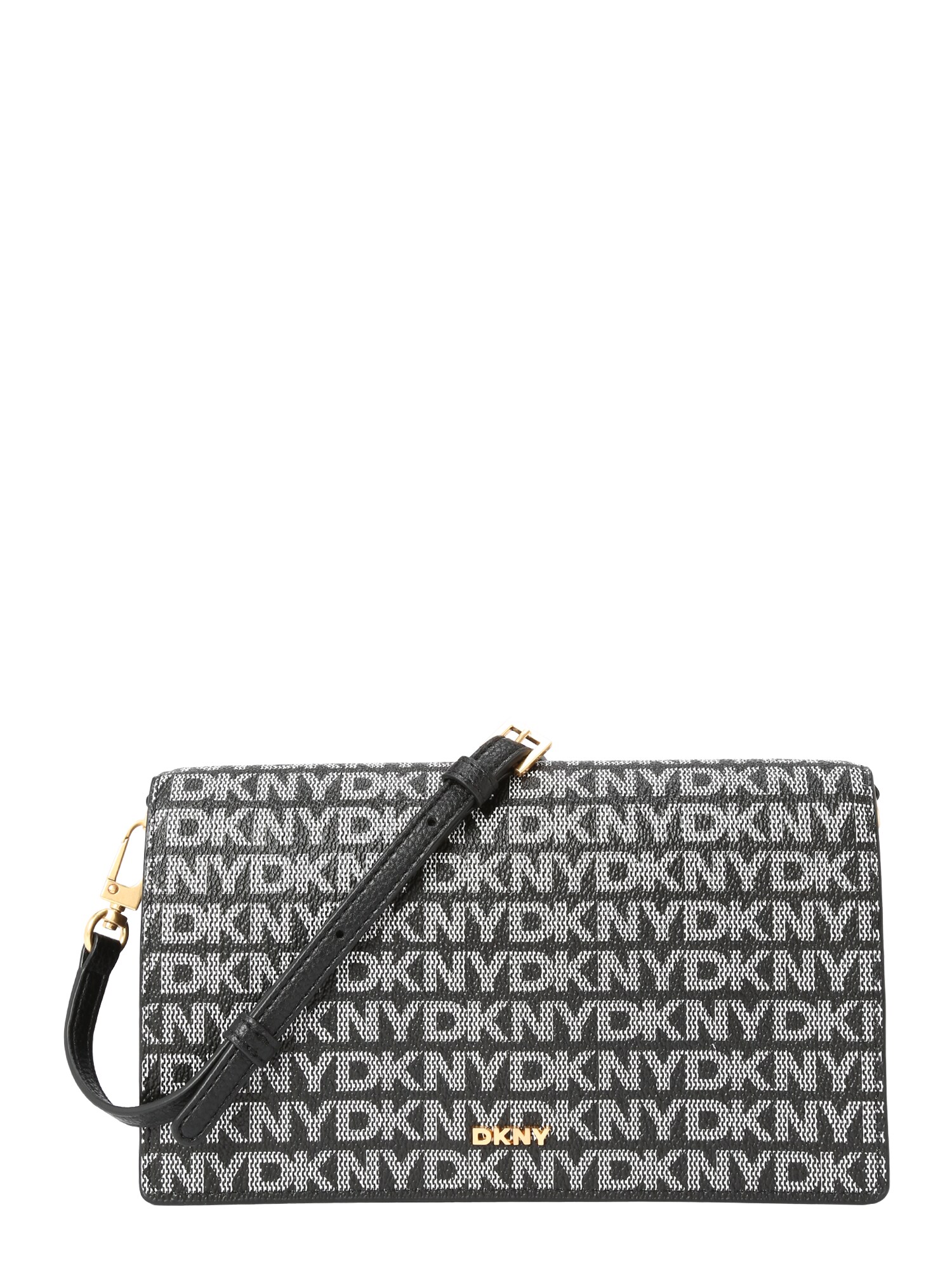 DKNY Listová kabelka 'Farah'  čierna / biela