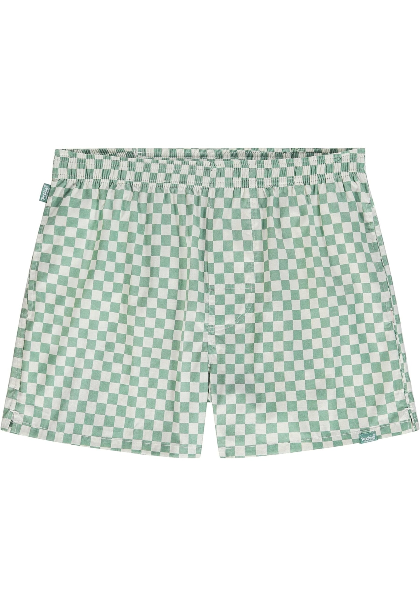 Pockies Boxeri  verde / alb natural