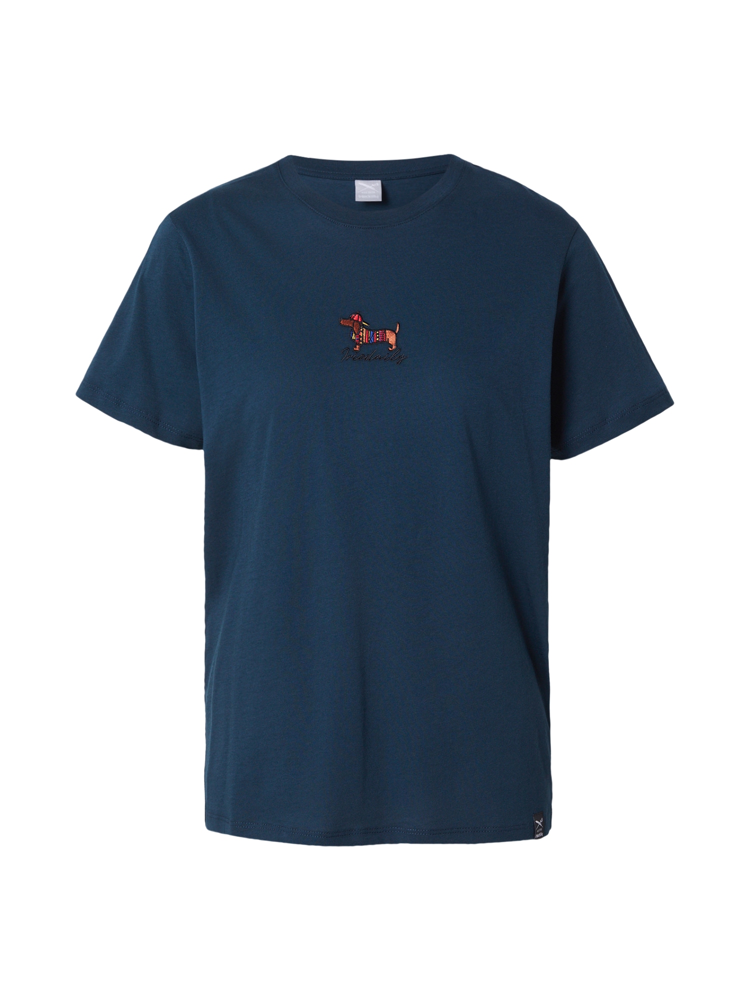 Iriedaily Tričko 'Dacksi'  námornícka modrá / medová / tmavooranžová / čierna